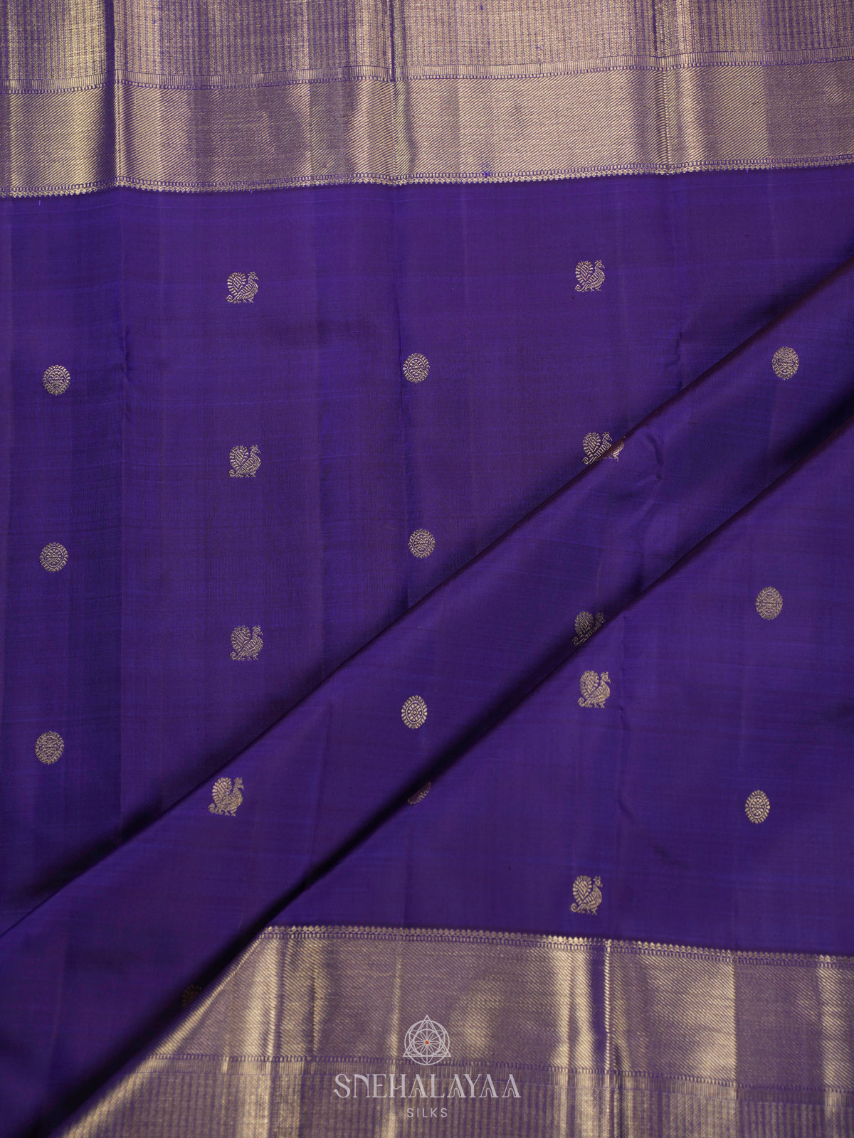 Purple Kanjivaram Silk Saree