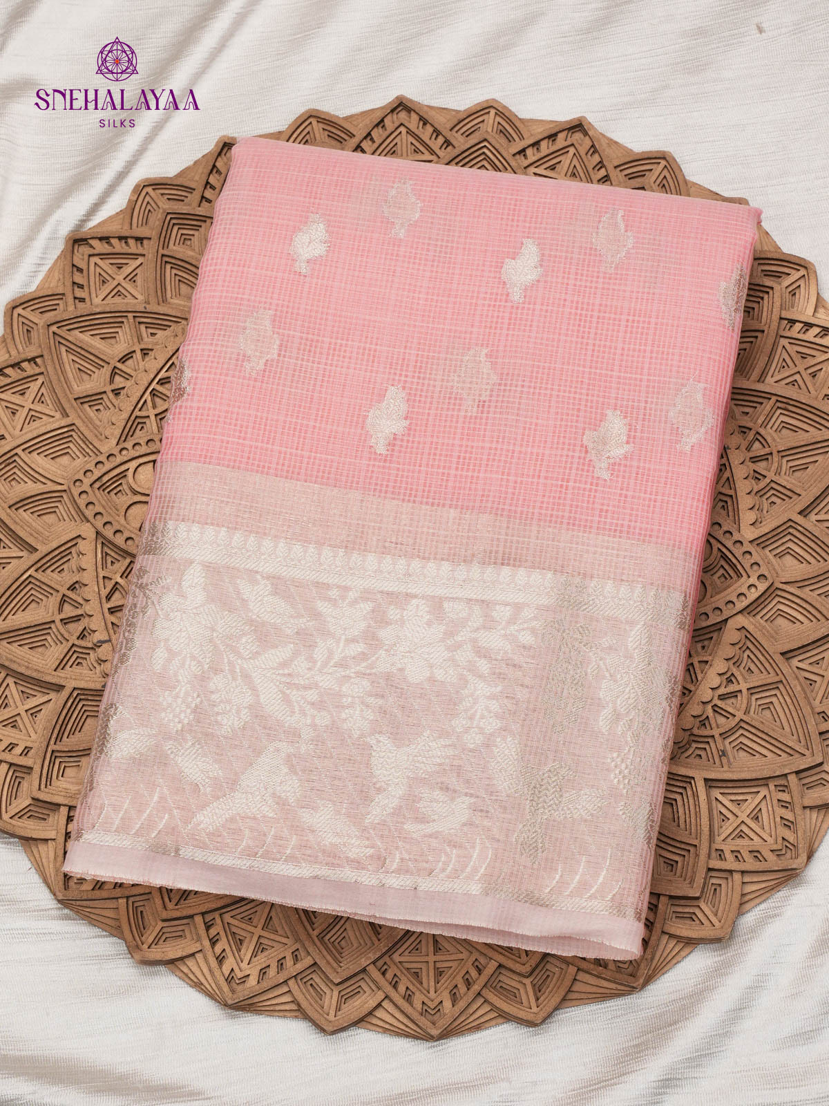Pale Pink Kota Saree