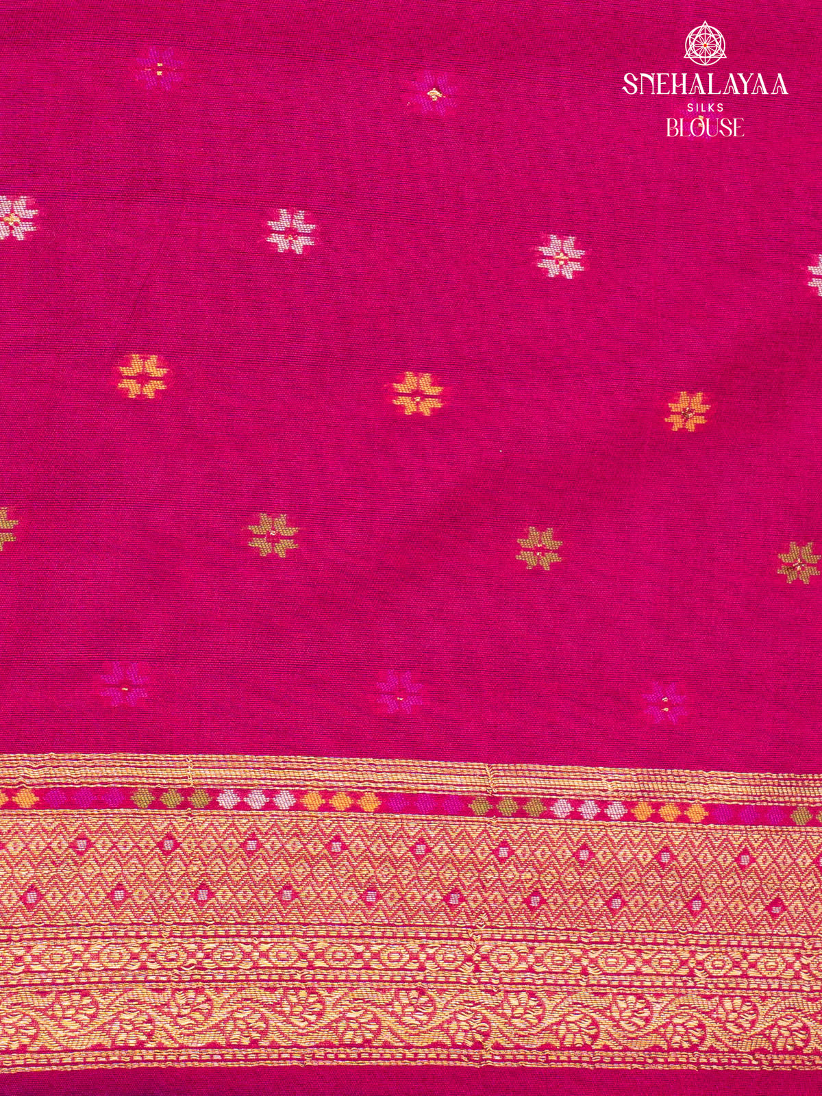 Navy Blue Ikat Silk Saree