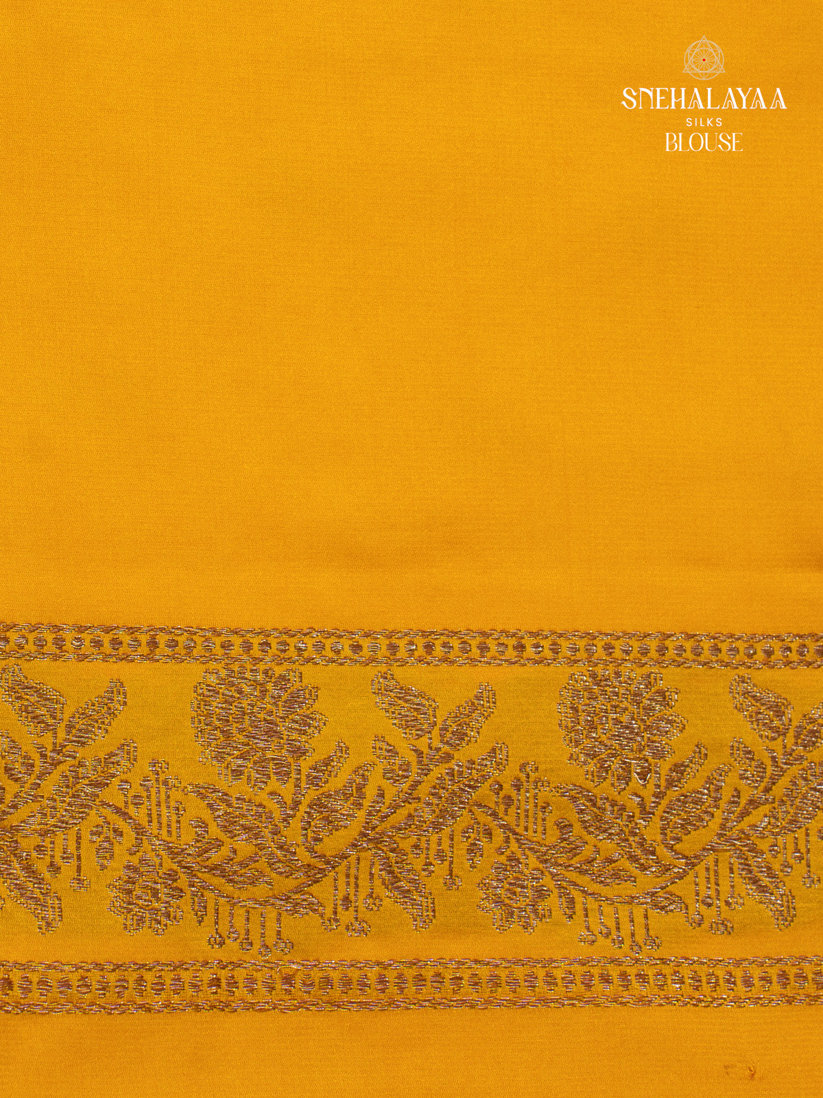 Yellow Satin Banaras Saree