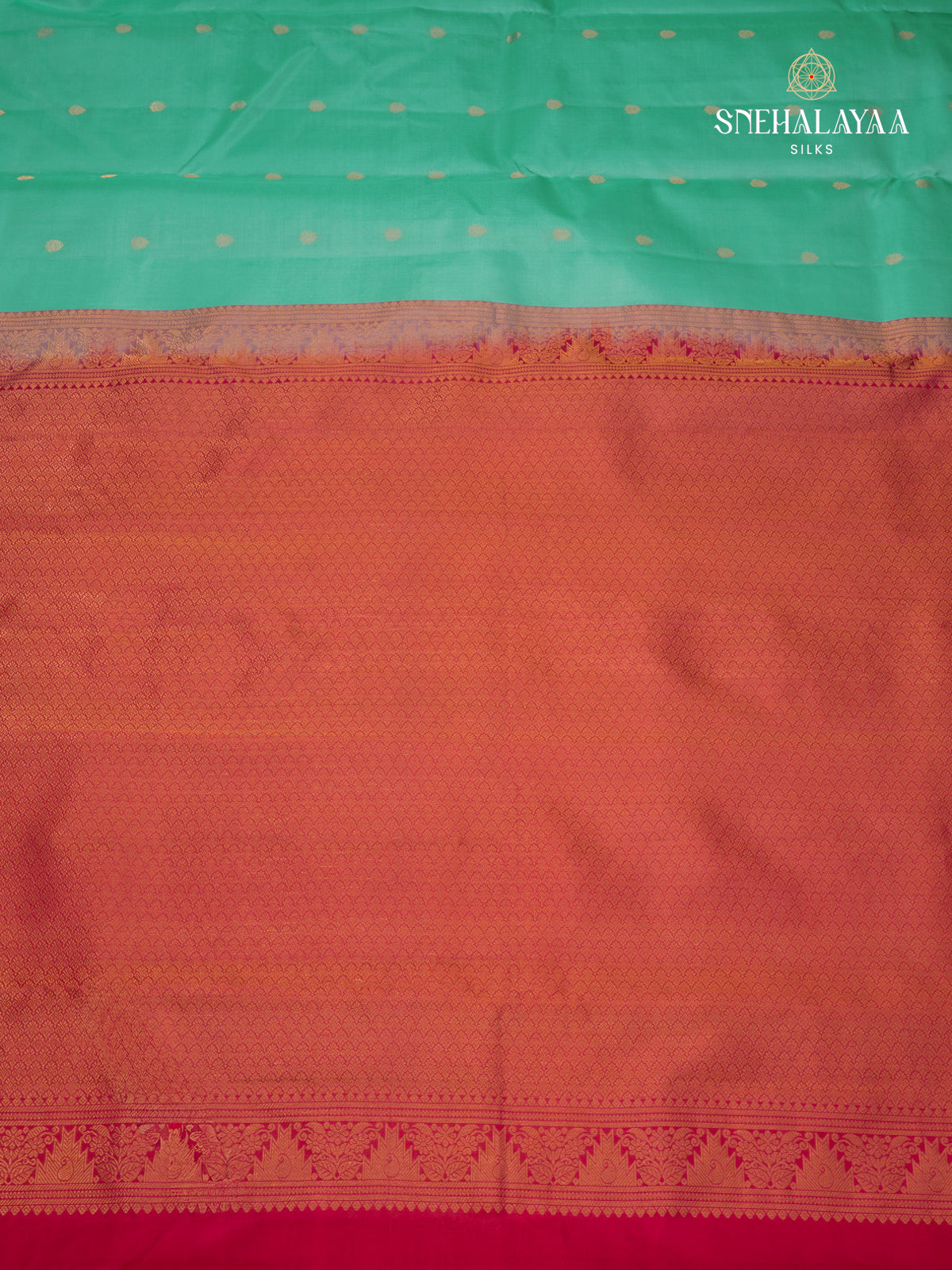 Teal Green Kanjivaram Silk Saree