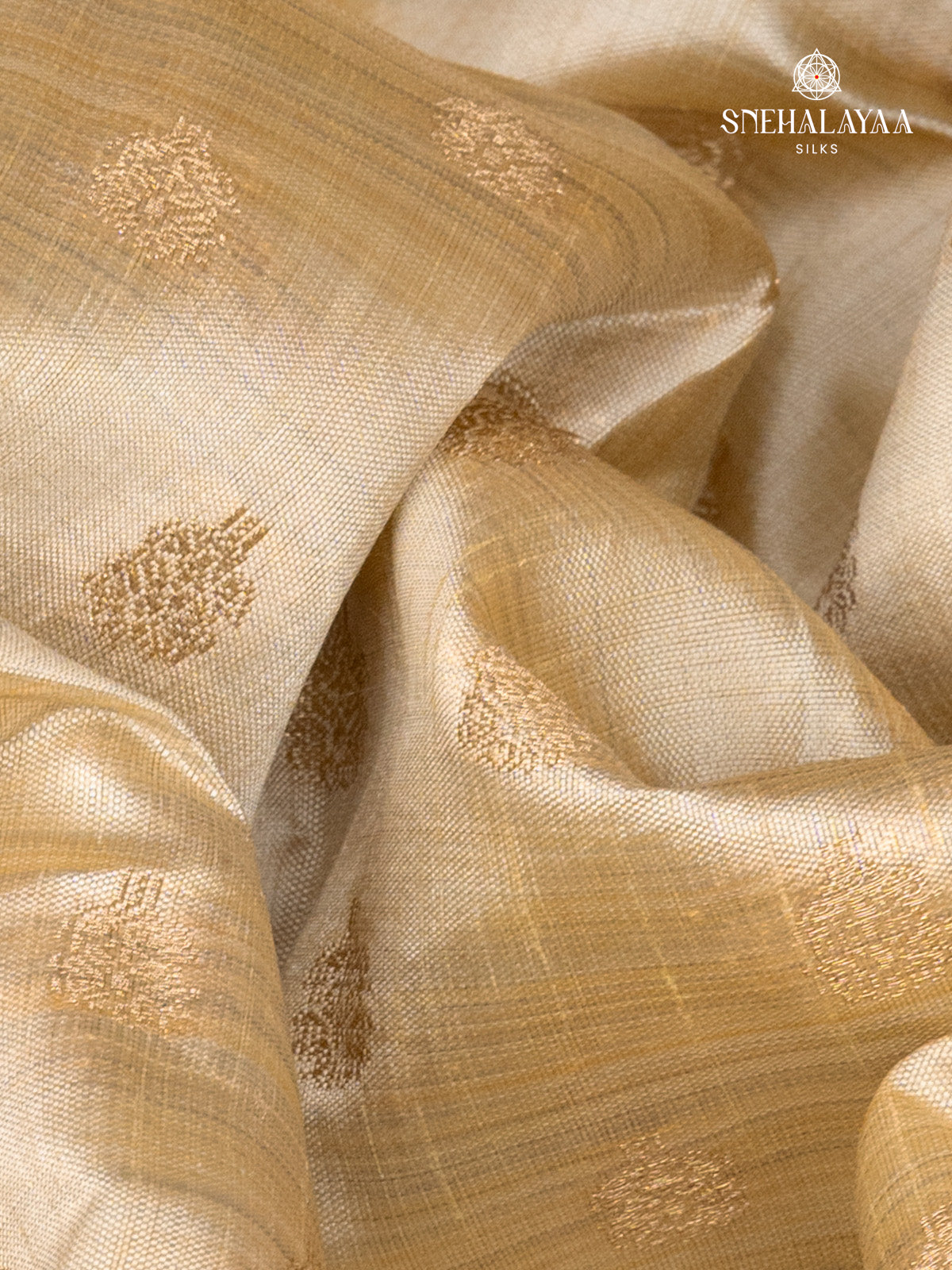 Cream Raw Silk Saree