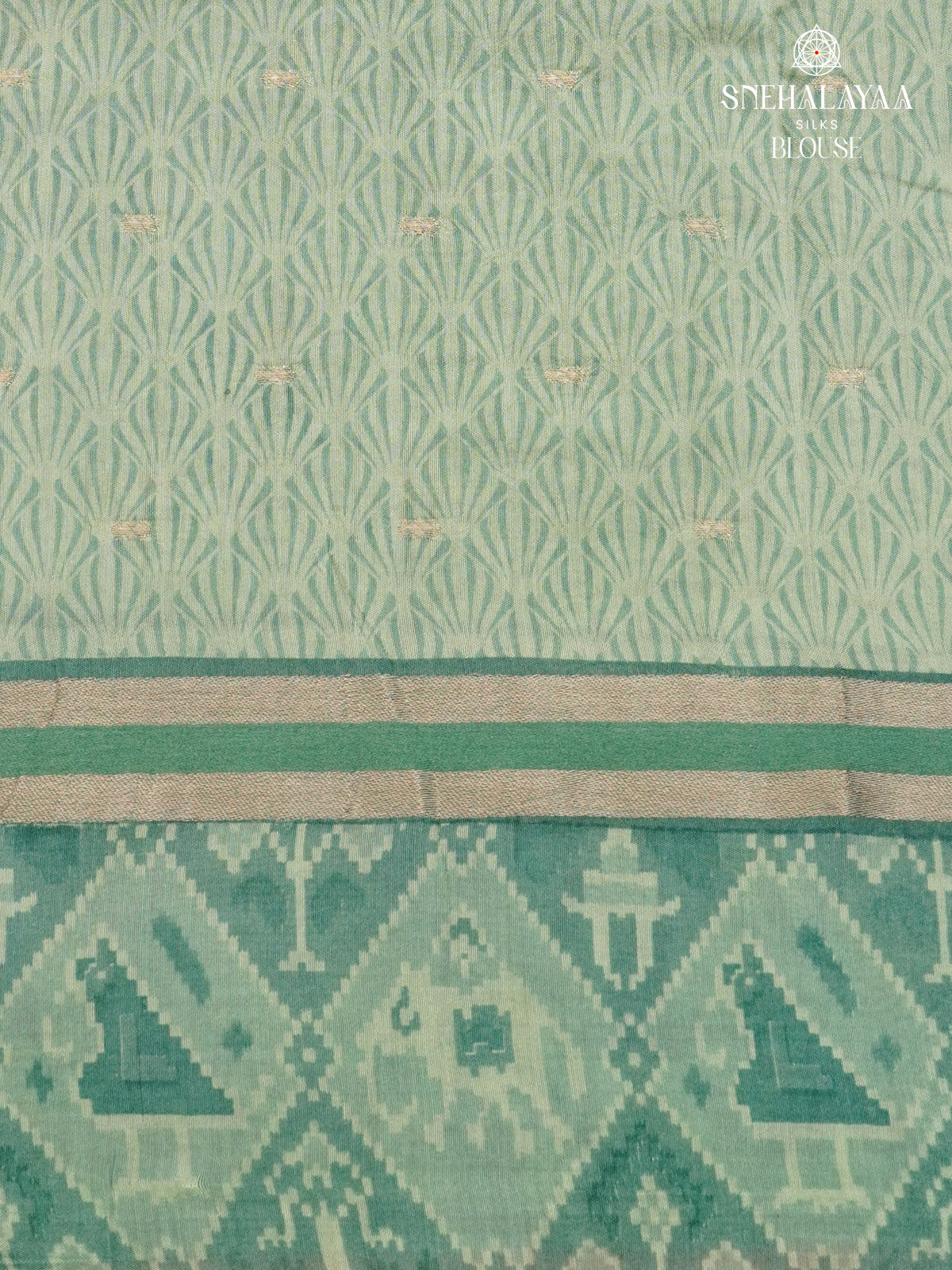 Pale Green Chanderi Saree