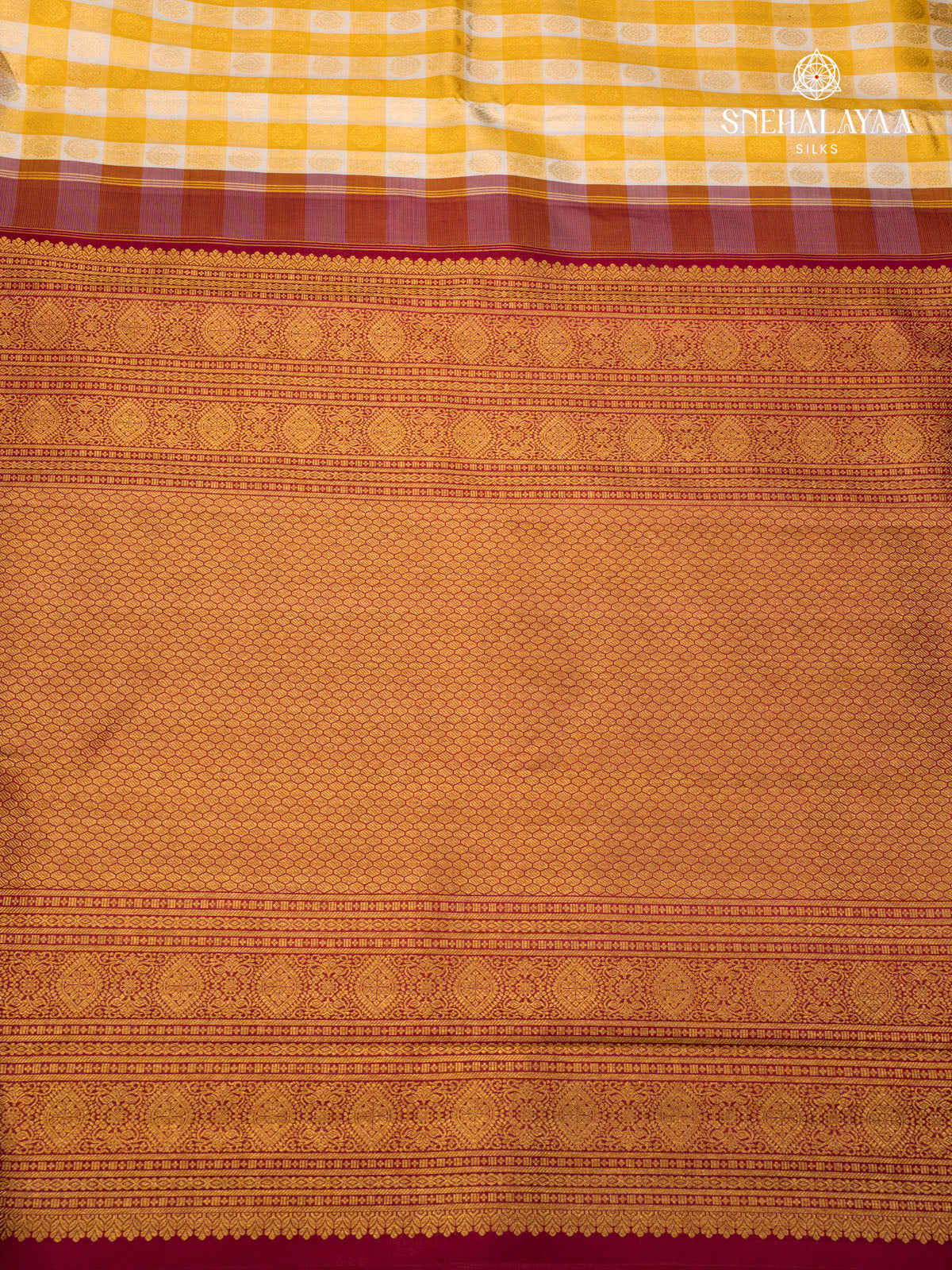 Off White Kanjivaram Silk Saree