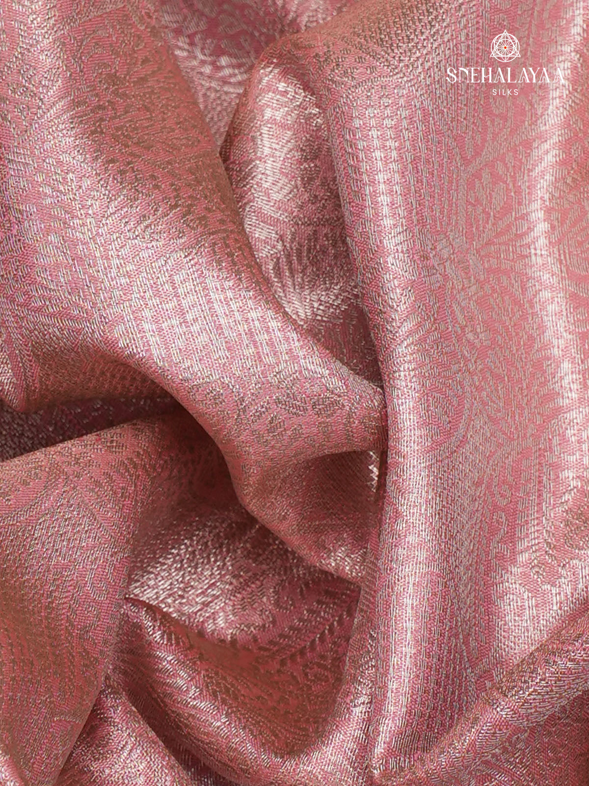 Pale Pink Art Silk Saree