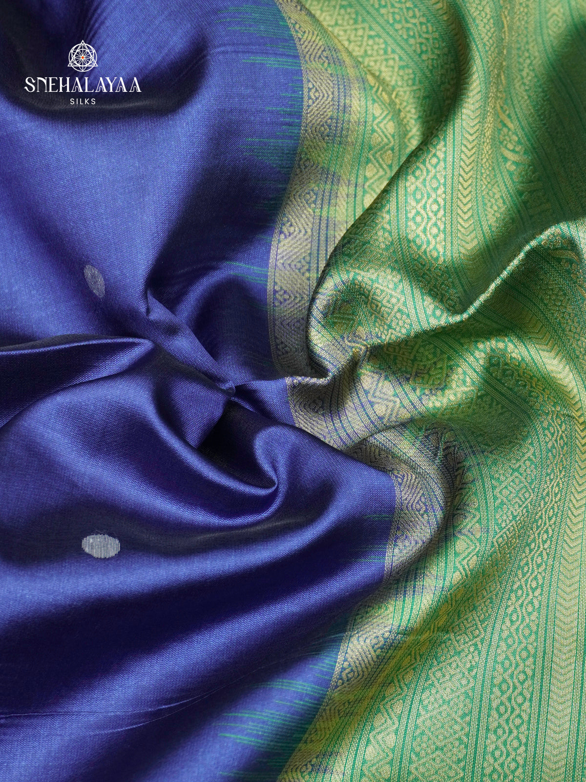 Rich Blue Jute Saree