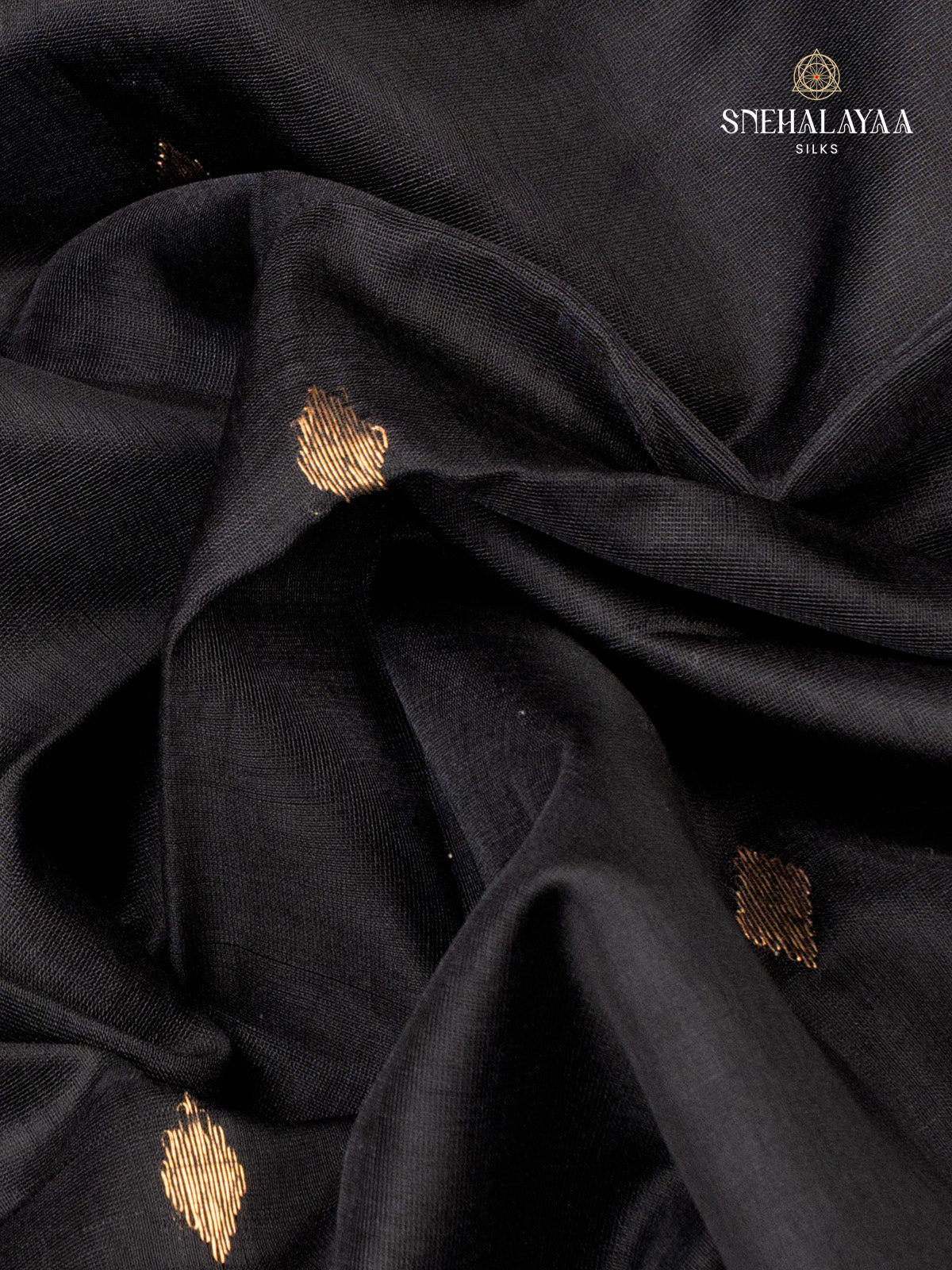 Black Maheshwari Silk Cotton Saree