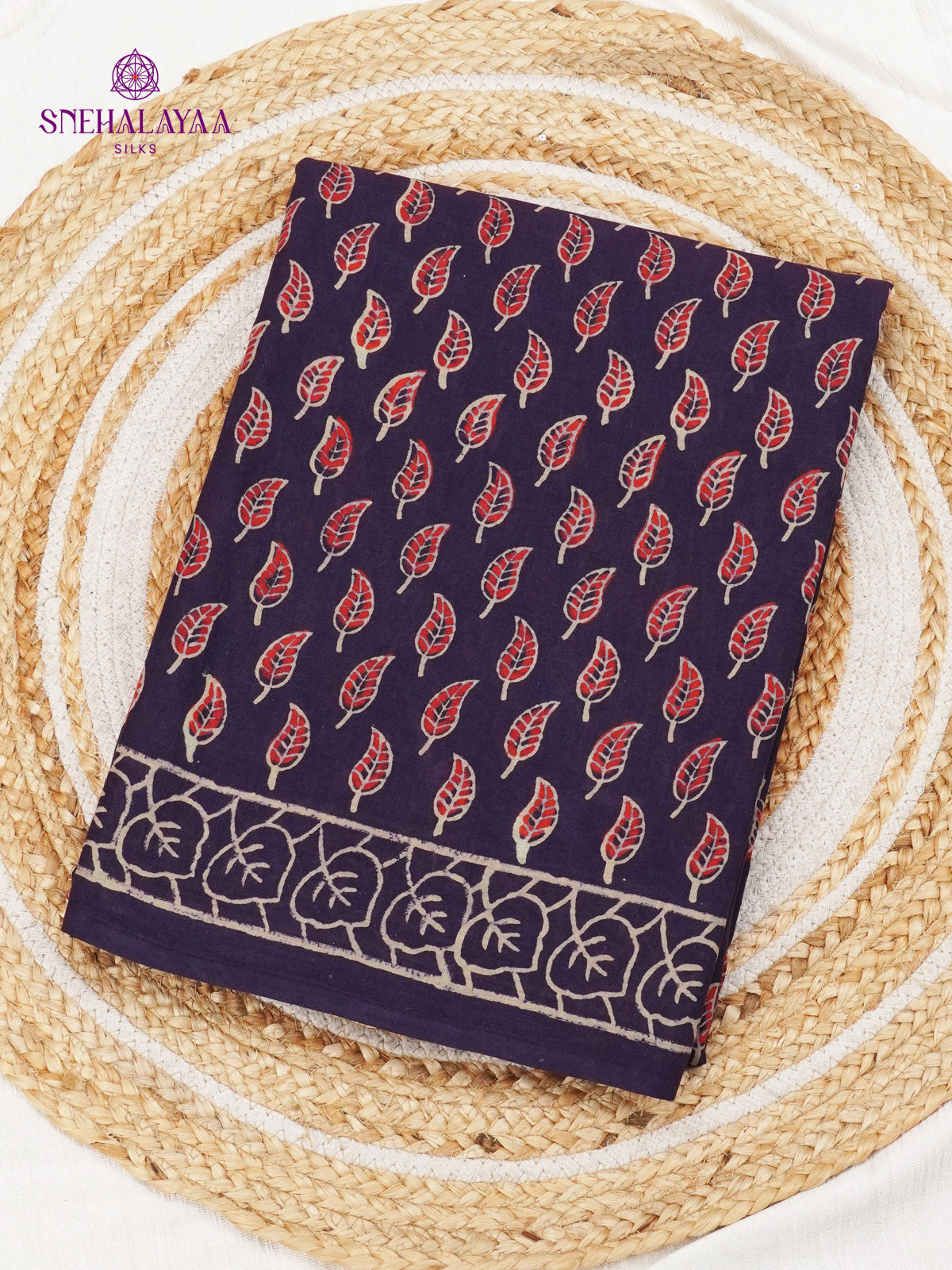 Royal Indigo Jaipur Cotton Saree