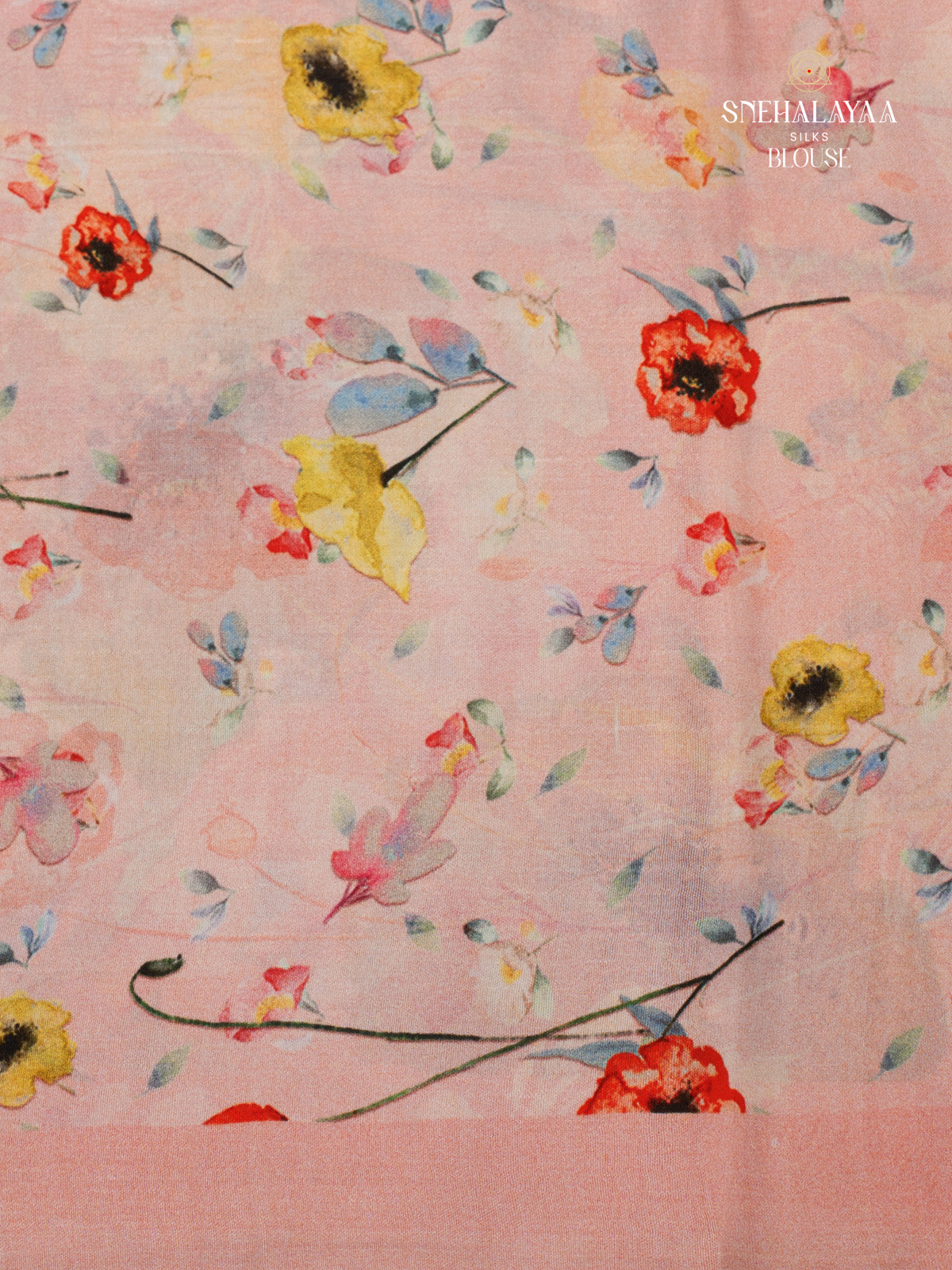 Pale Pink Tussar Saree