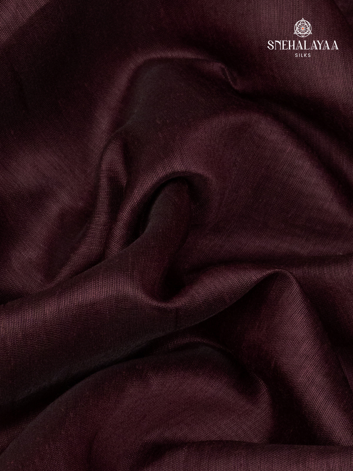 Burgundy Linen Saree