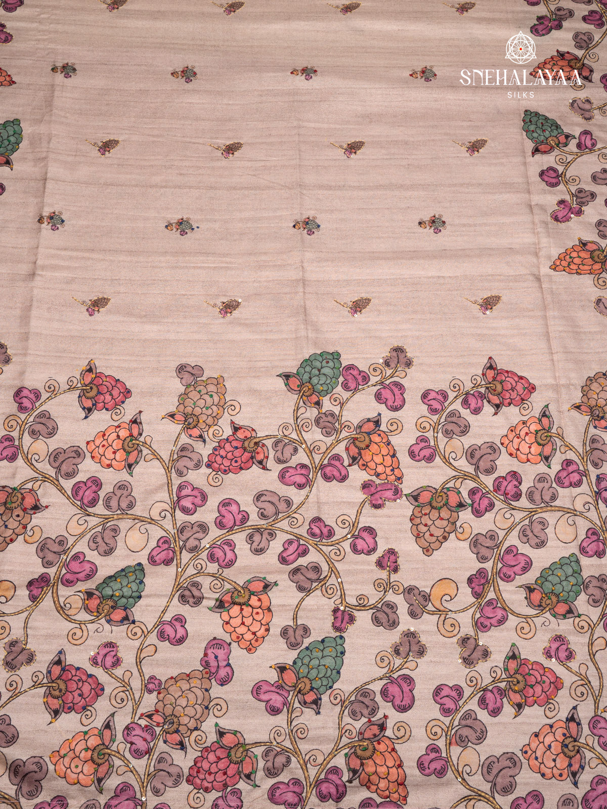Sandal Tussar Saree