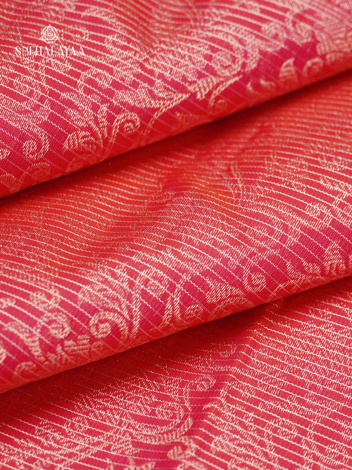 Rose Pink Pure Kanchipuram Silk Saree with Self Zari Weave
