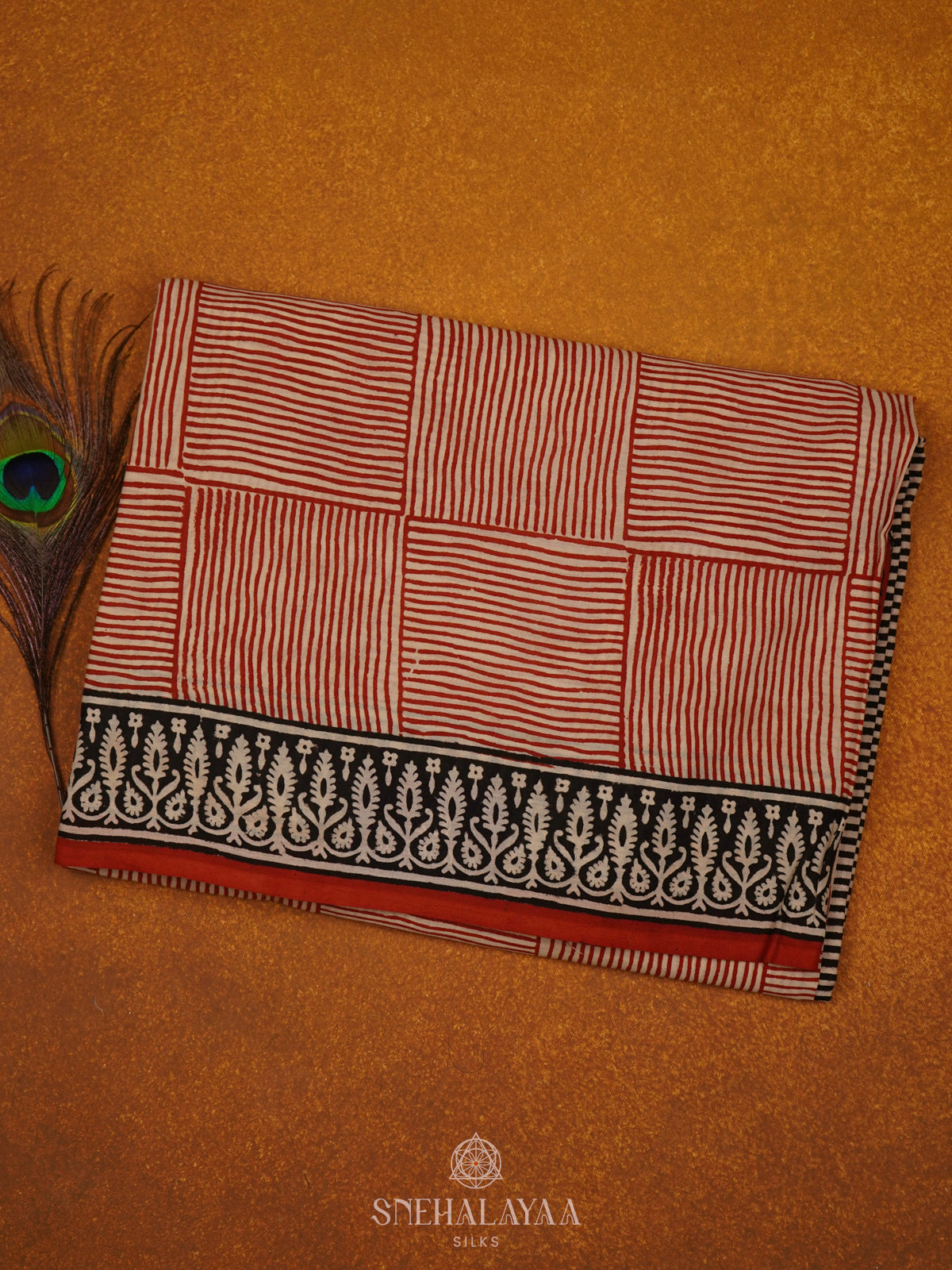 Off White Jaipur Cotton Saree