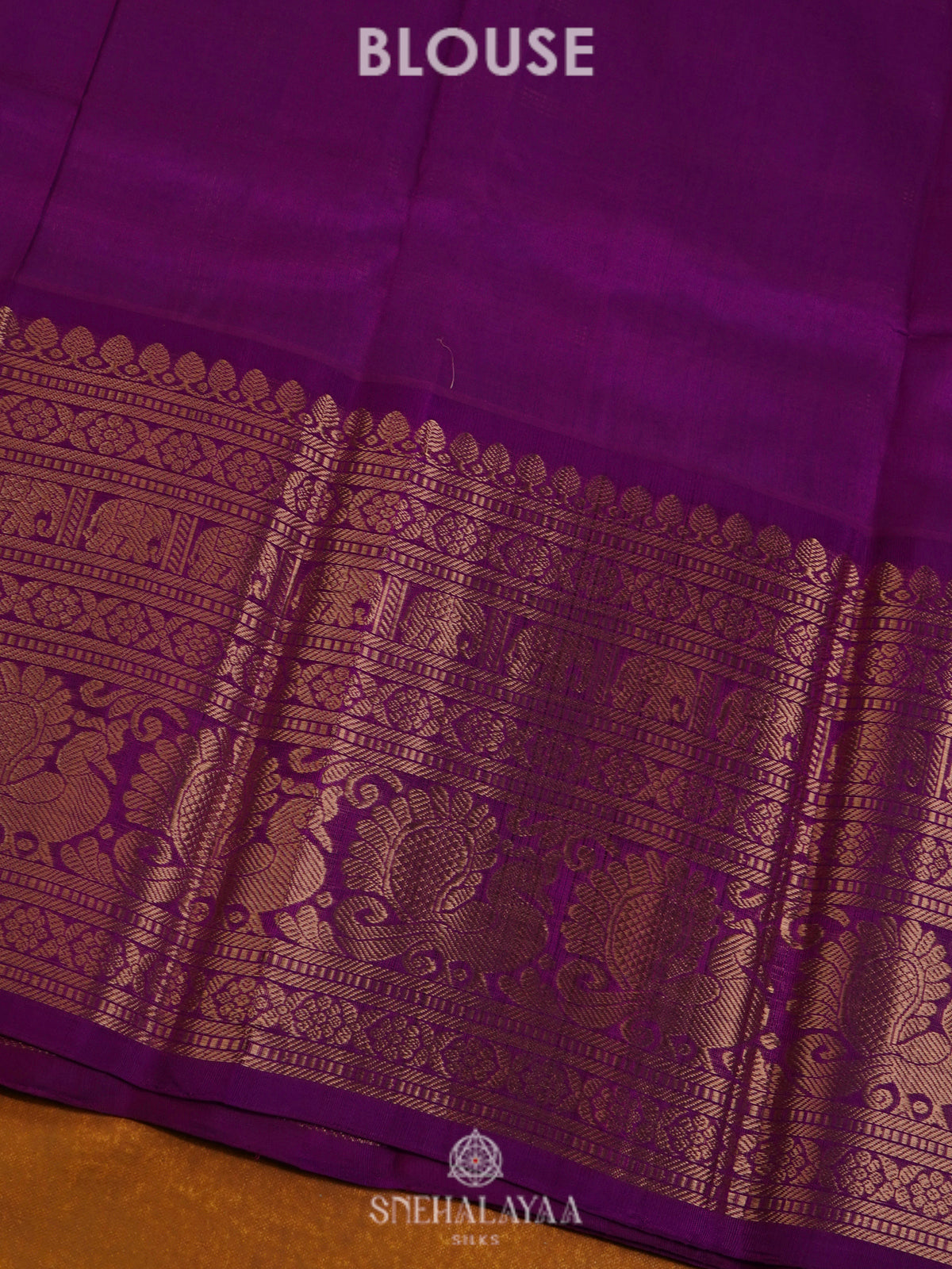 Lavender Kuppadam Silk Cotton Saree with Rich Zari Pallu
