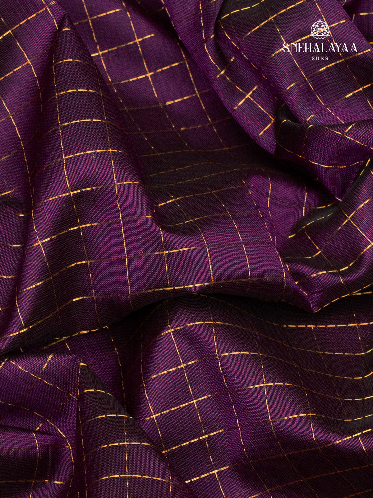Violet Kanchi Silk Cotton Saree