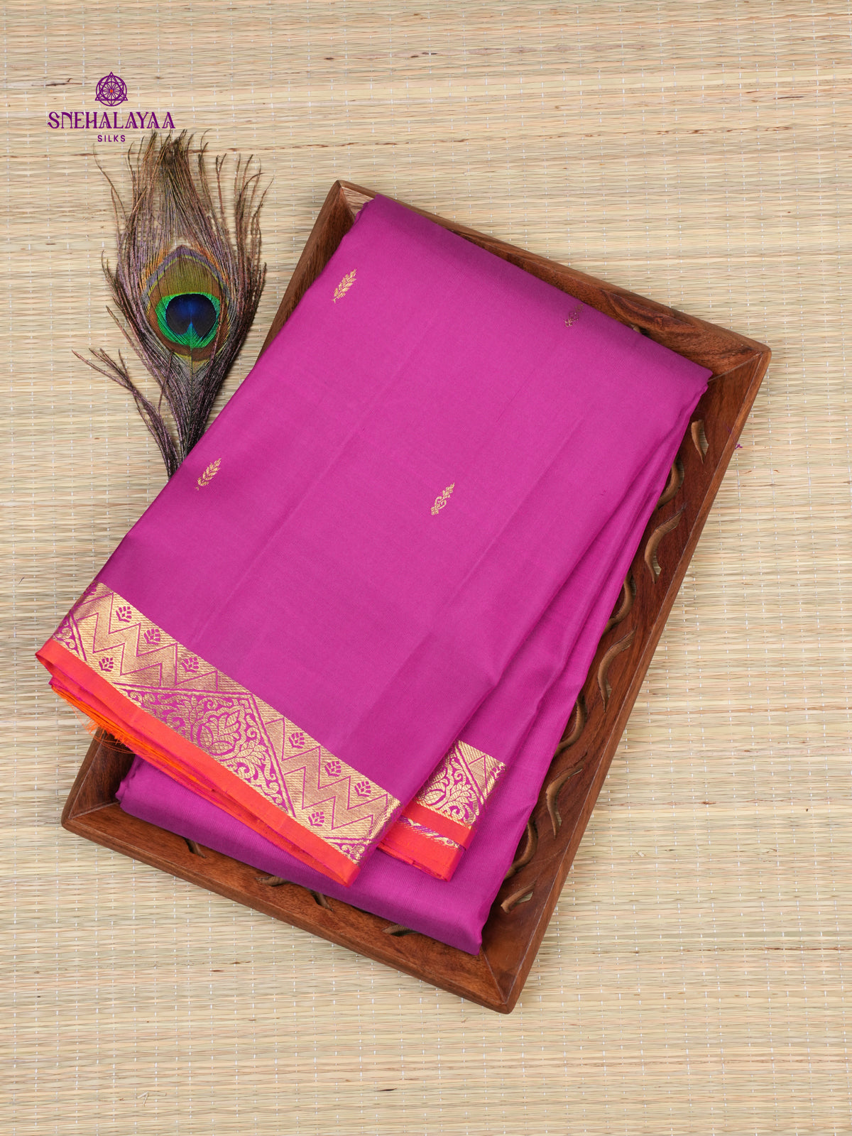 Purple Kanjivaram Silk Saree