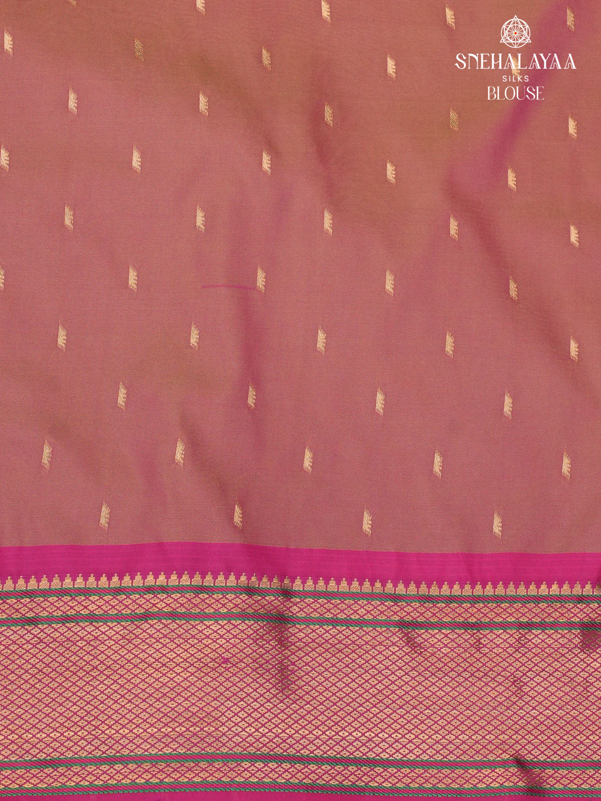 Onion Pink Banaras Paithani Saree