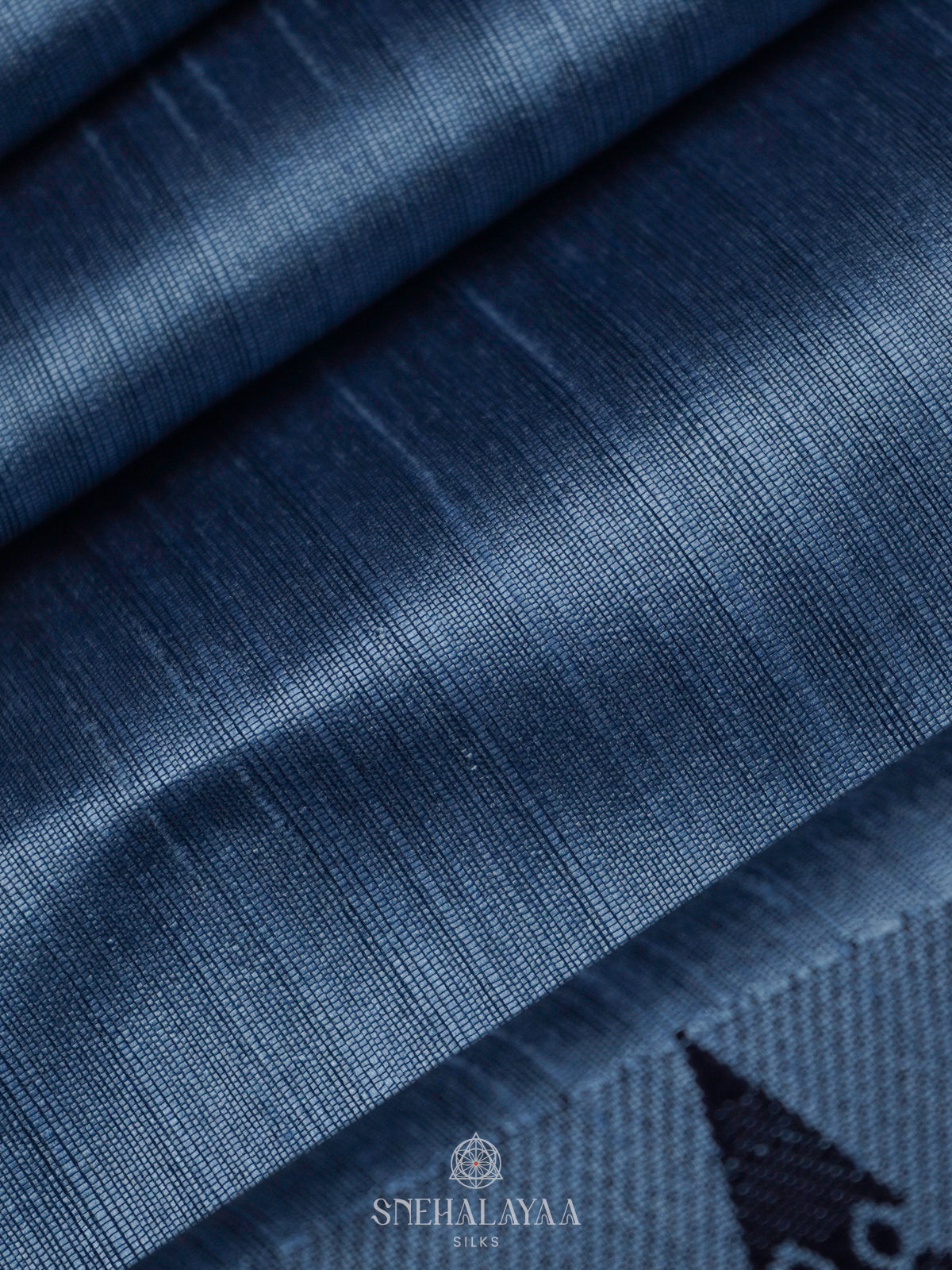 Blue Jute Saree