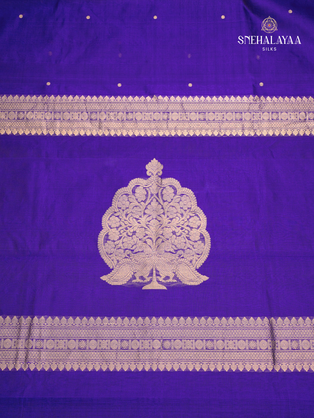 Dark Blue Kanchi Silk Cotton Saree