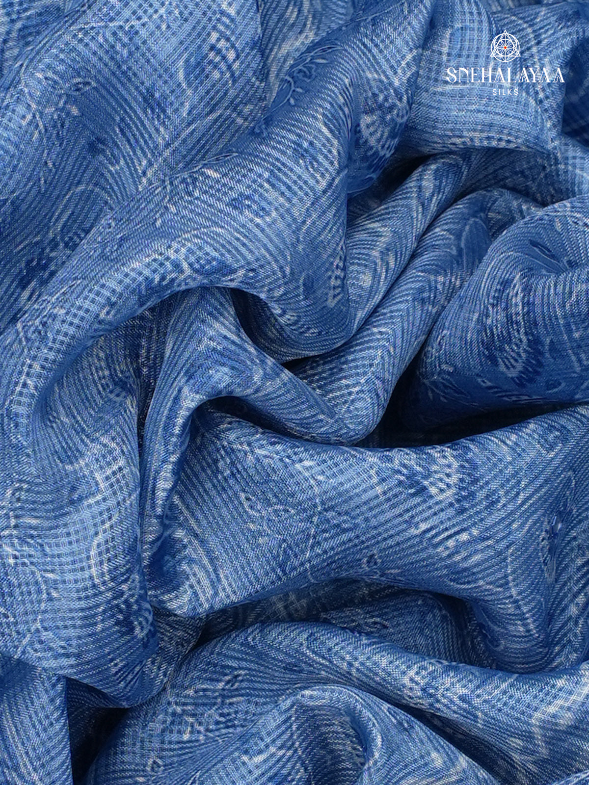 Royal Blue Kota Embroidery Saree