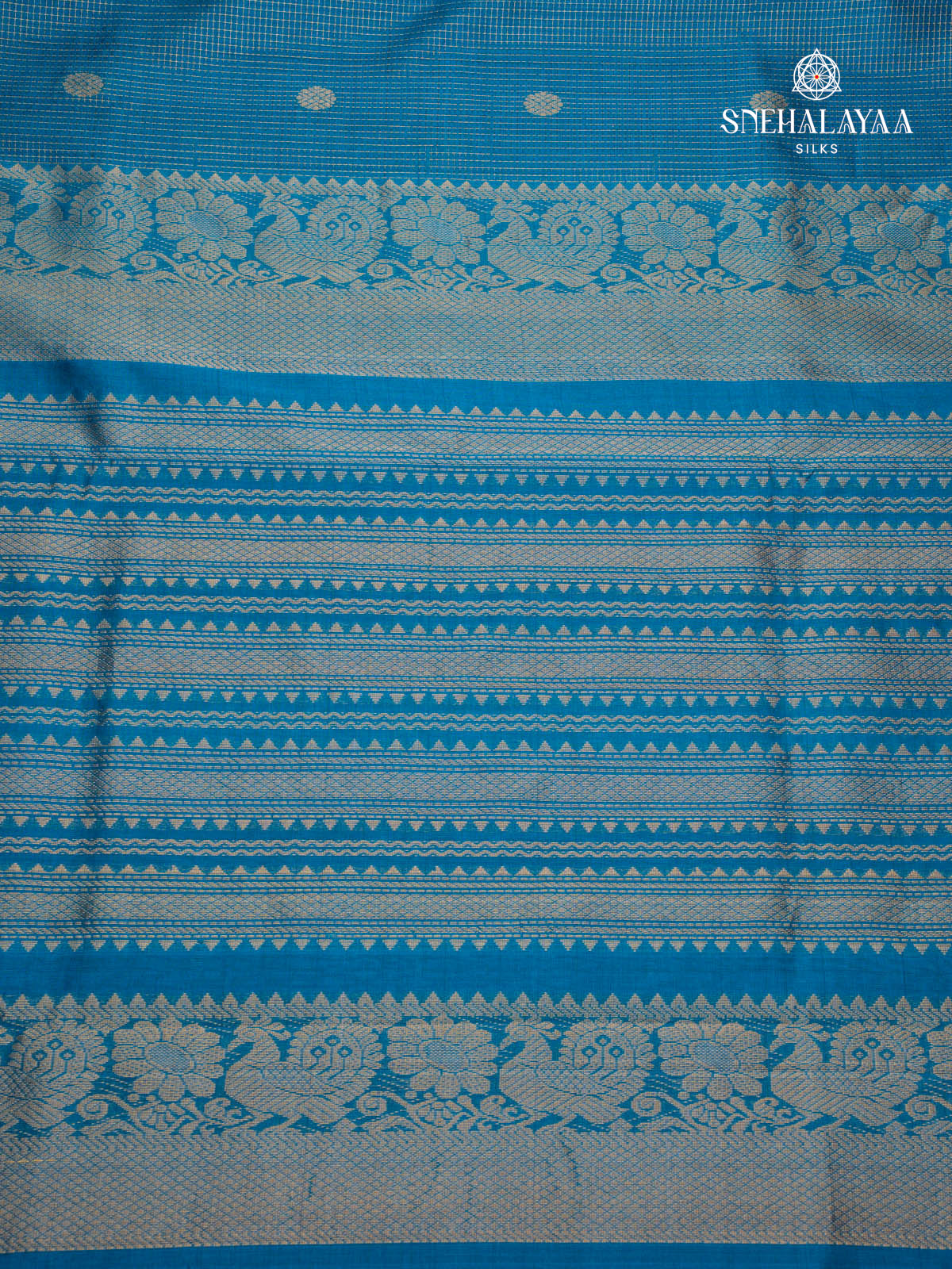 Blue Kanchi Silk Cotton Saree