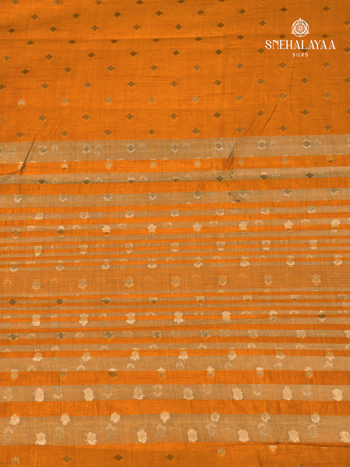 Mustard Yellow Raw Silk Saree