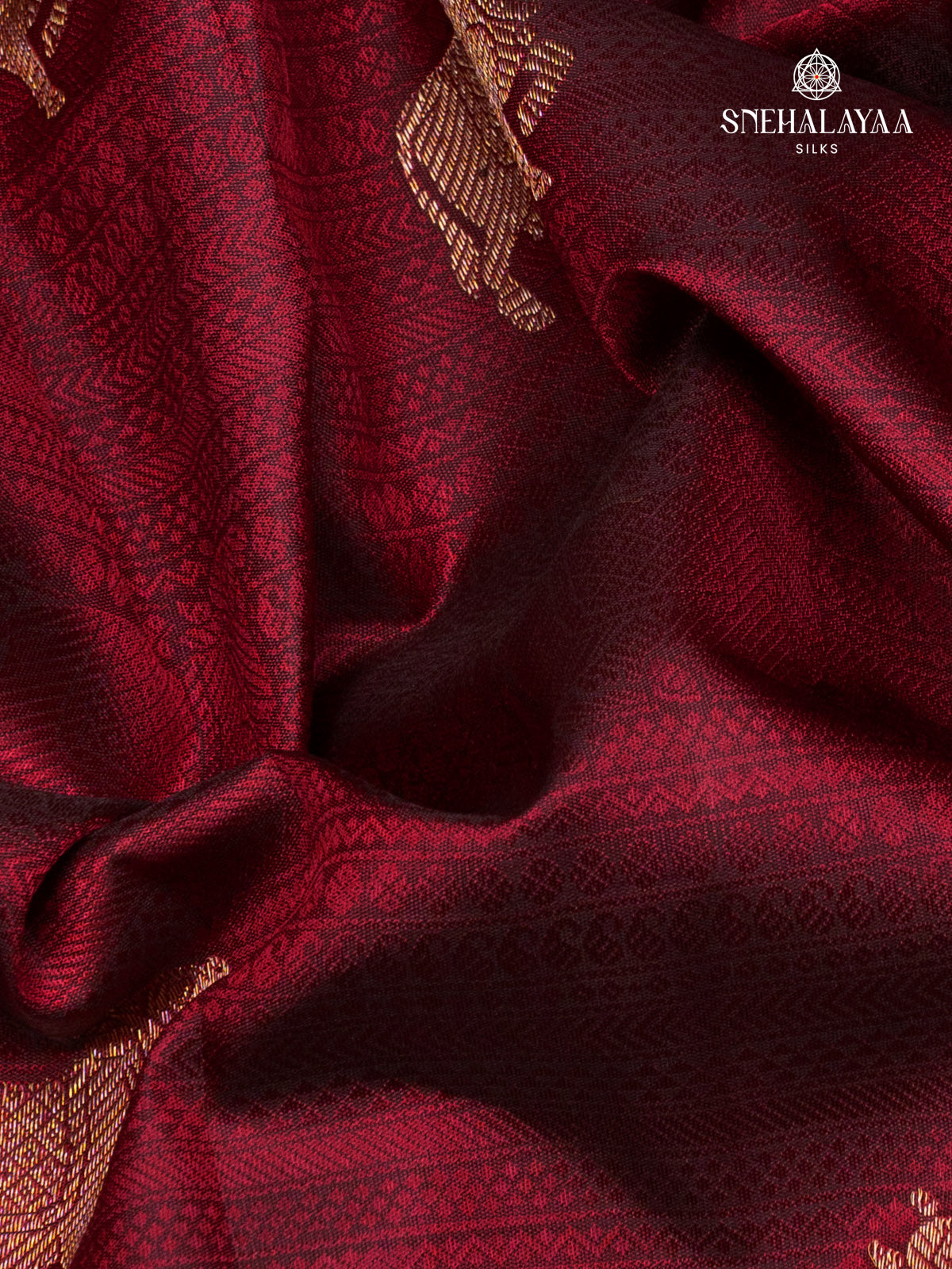 Maroon Kanjivaram Silk Saree