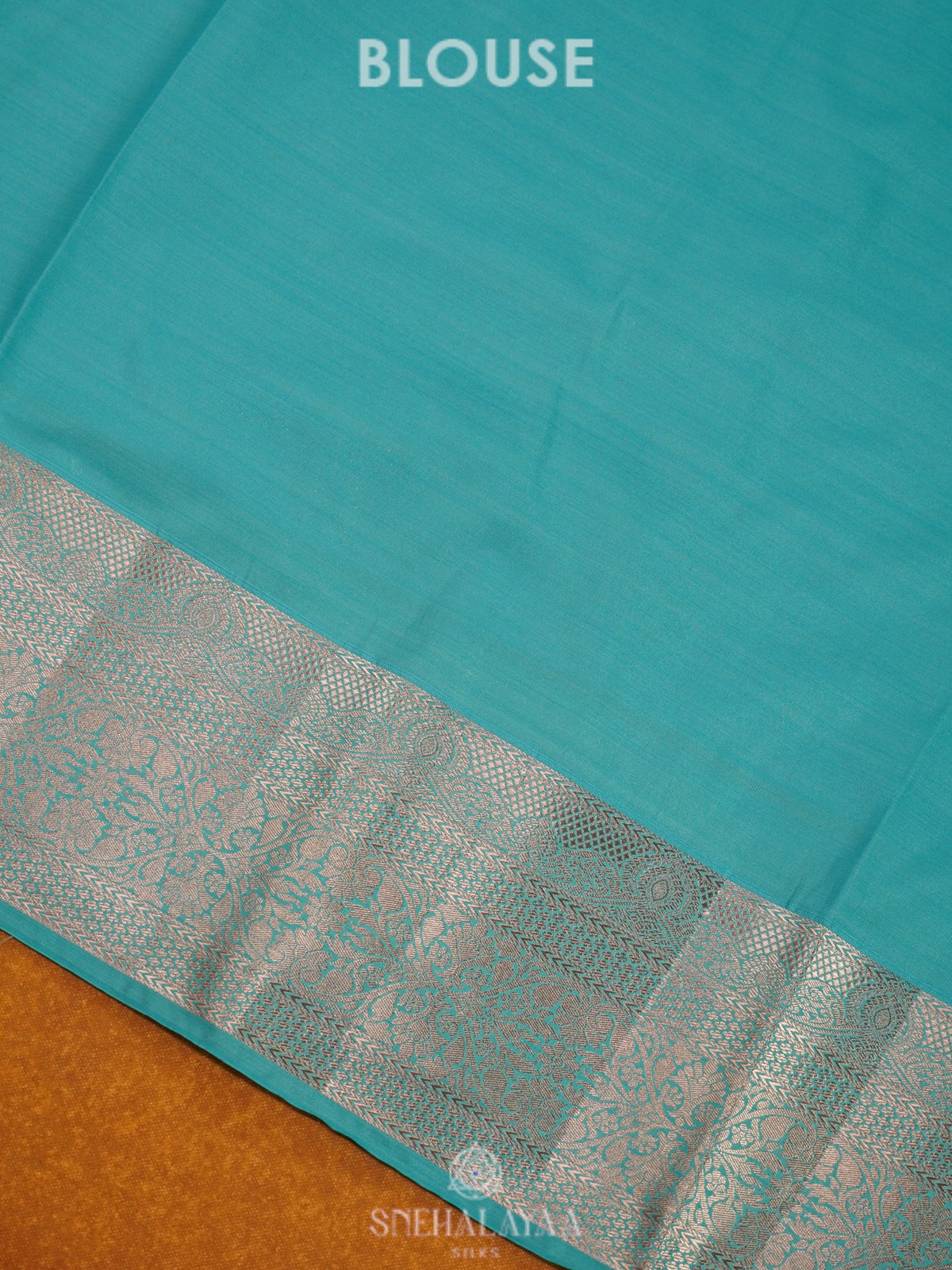 Orange Art Silk Saree