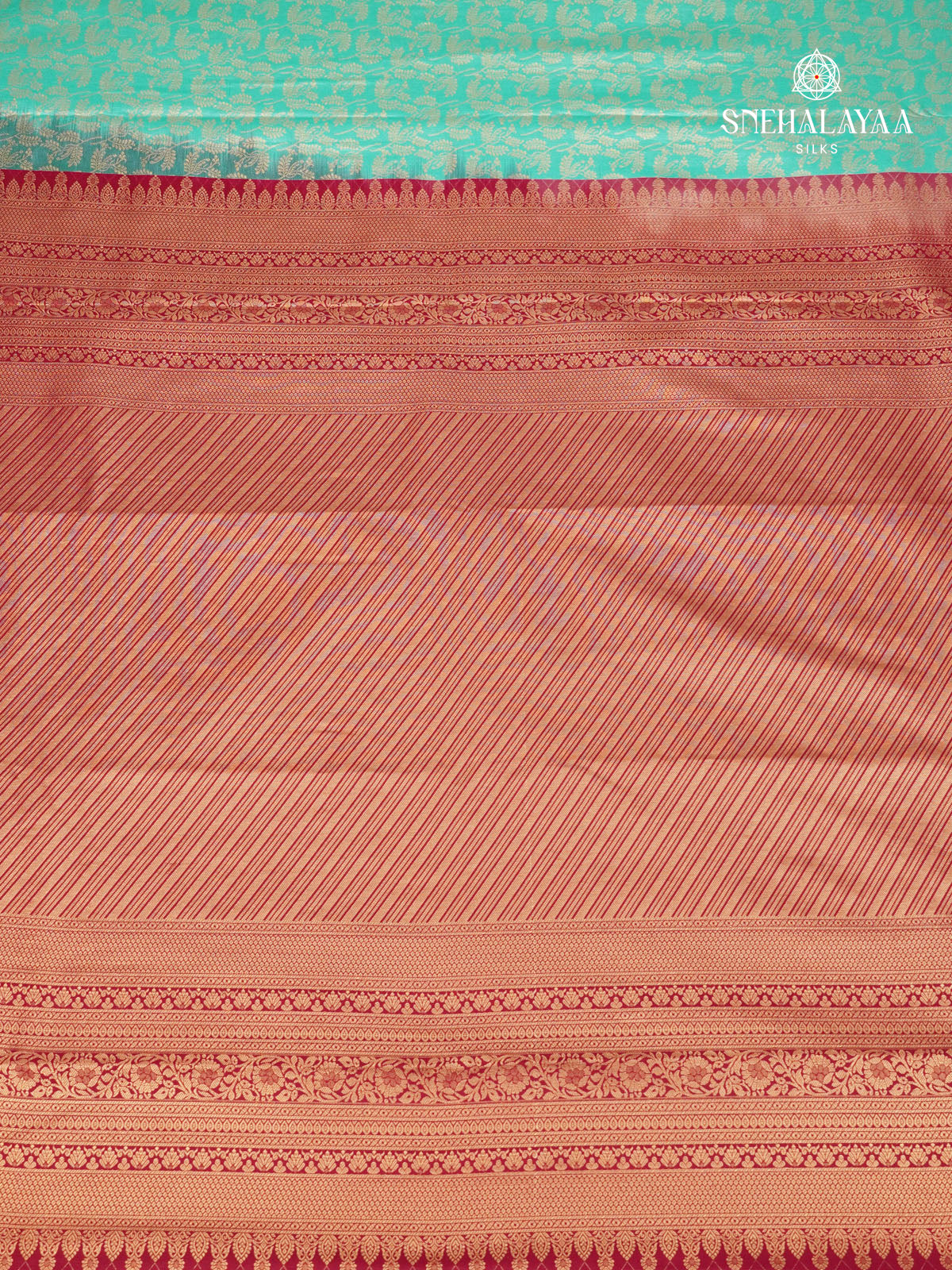 Teal Green Art Silk Saree