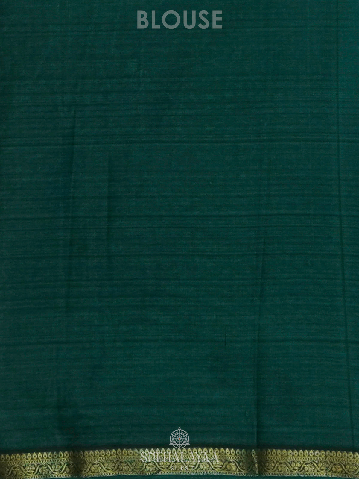 Blue Printed Mysore Silk Saree