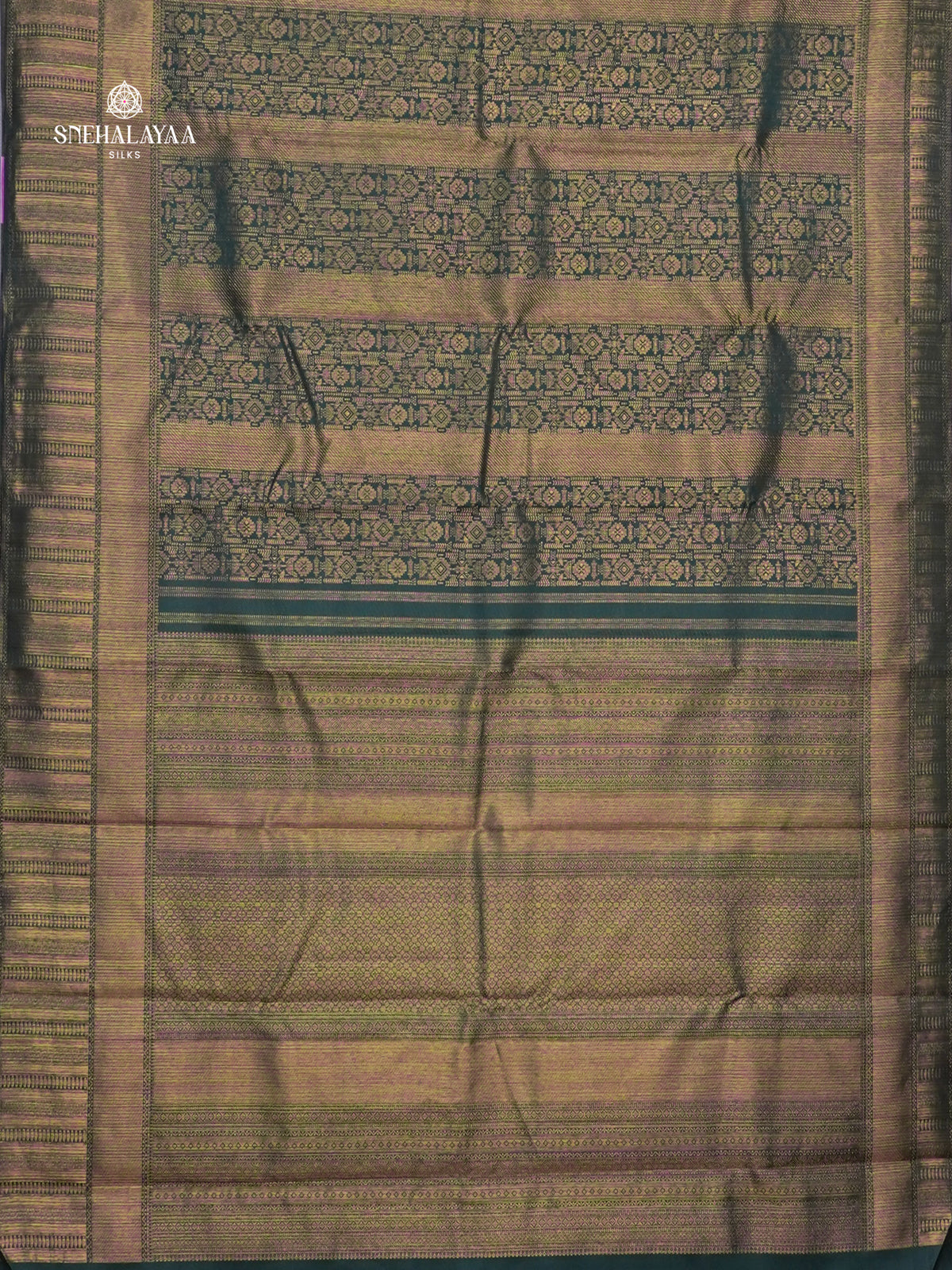 Forest Green Kanjivaram Silk Saree