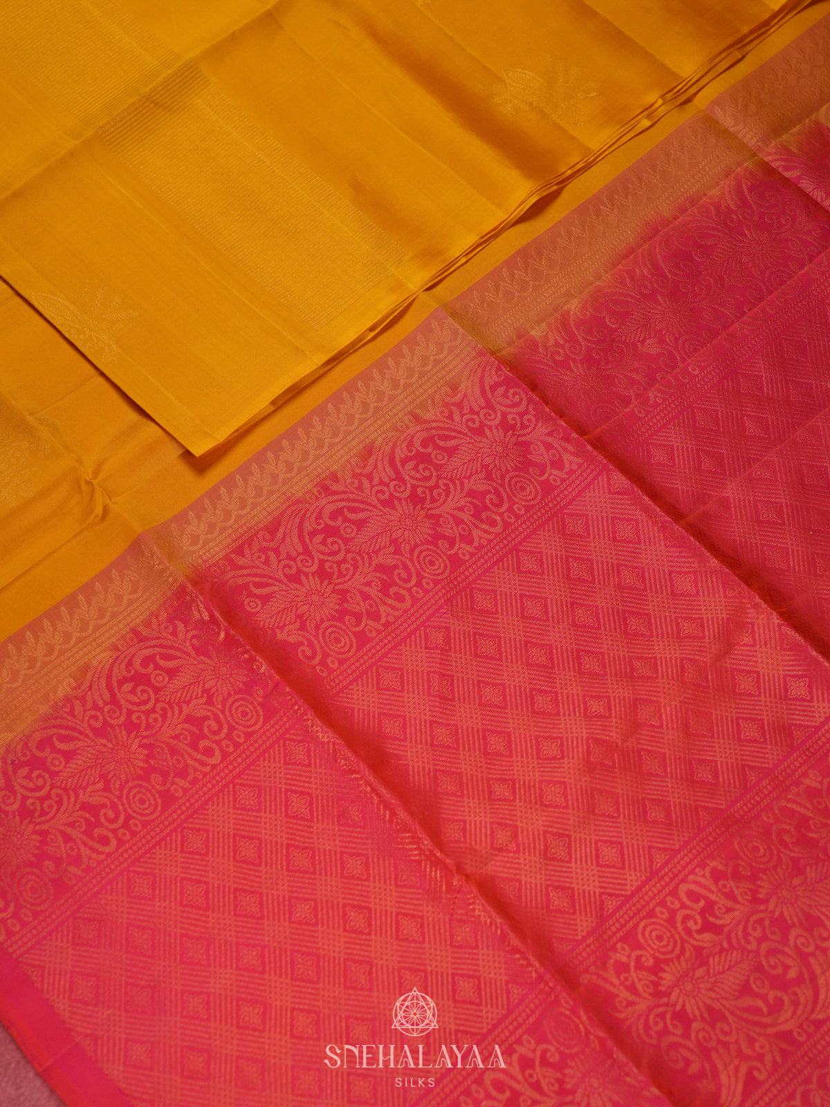 Orange Soft Silk Saree