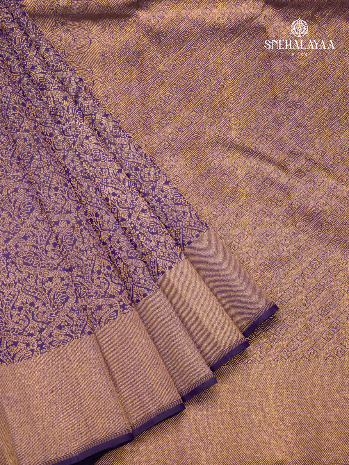 Indigo Kanjivaram Silk Saree