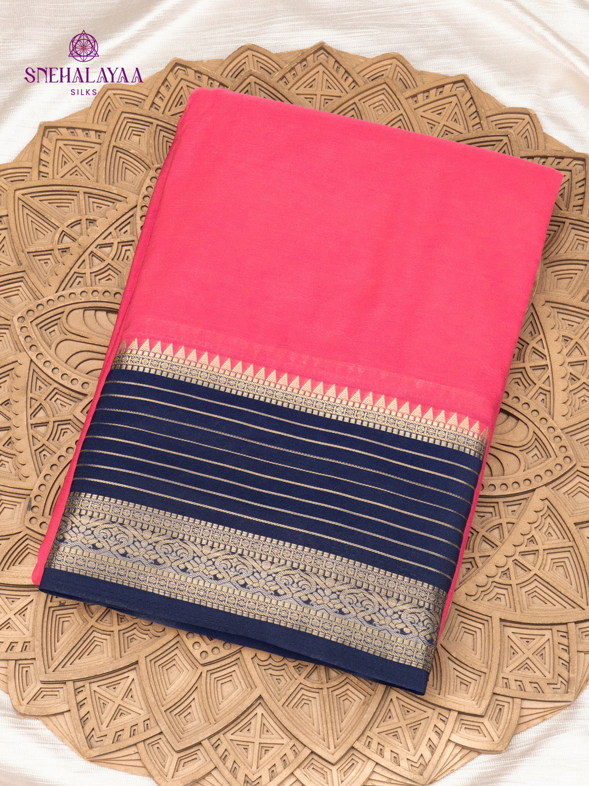Rani Pink Mysore Silk Saree