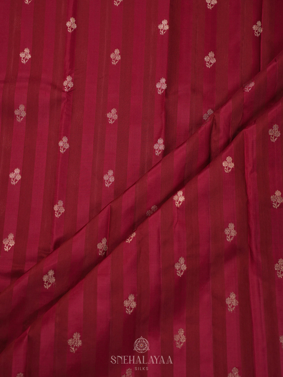 Maroon Kanchi Linen Silk Saree