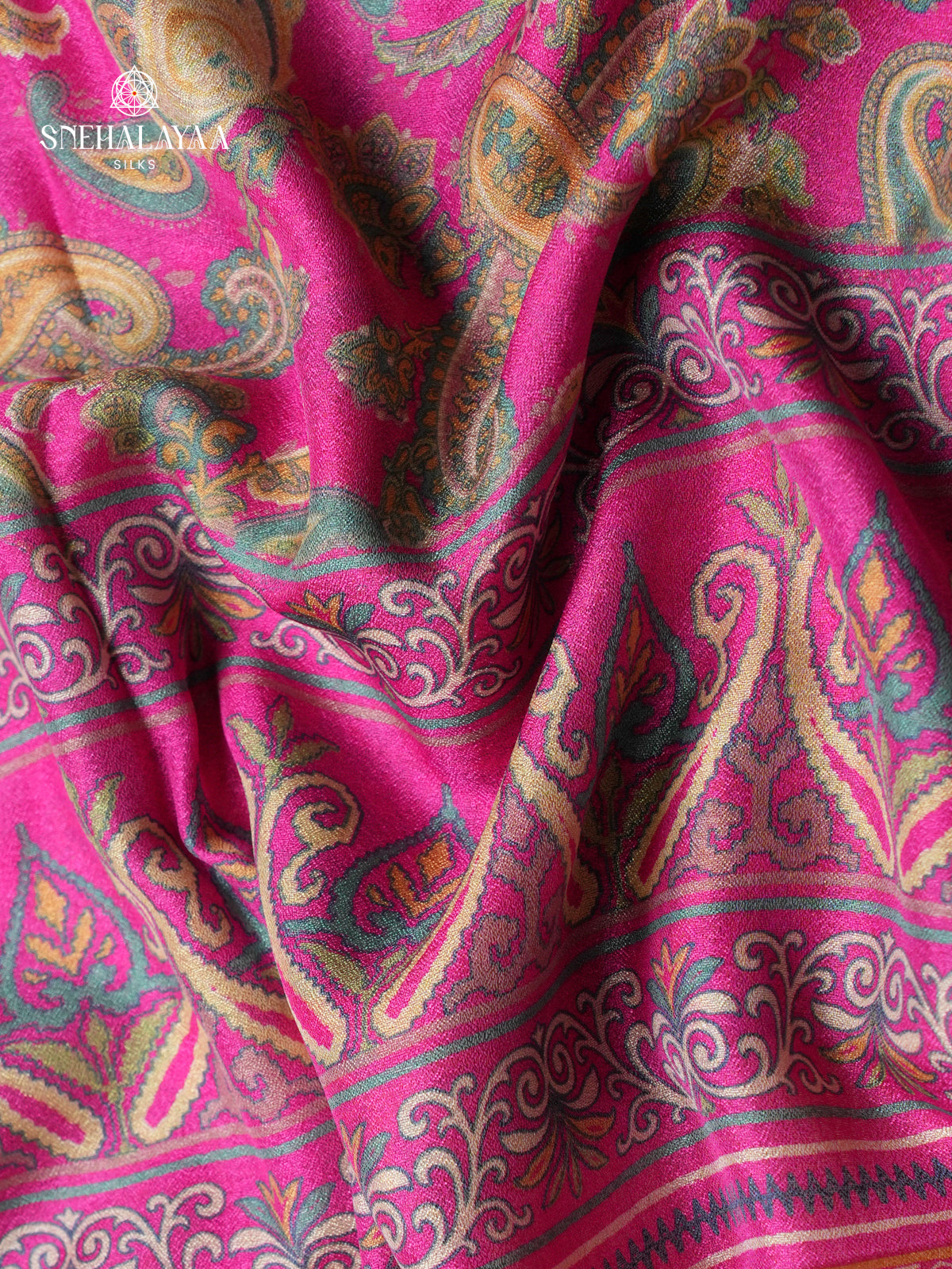 Rani Pink Chiffon Saree