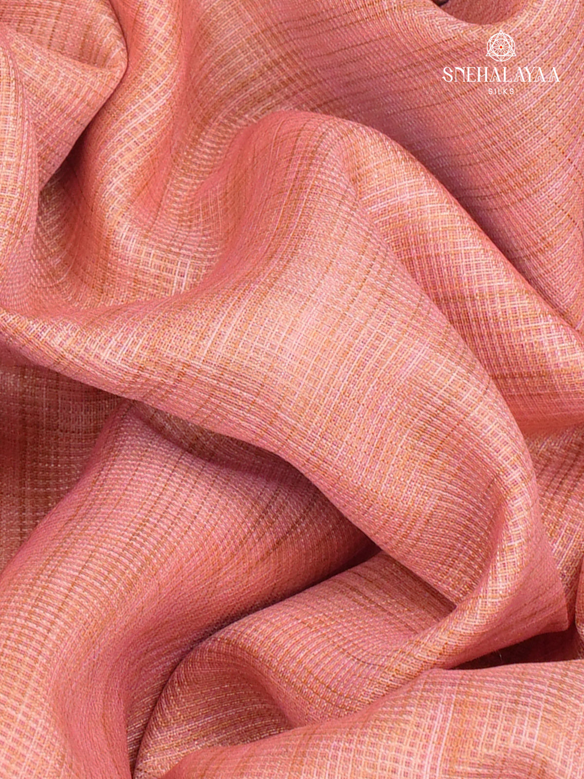 Pale Pink Printed Kota Saree