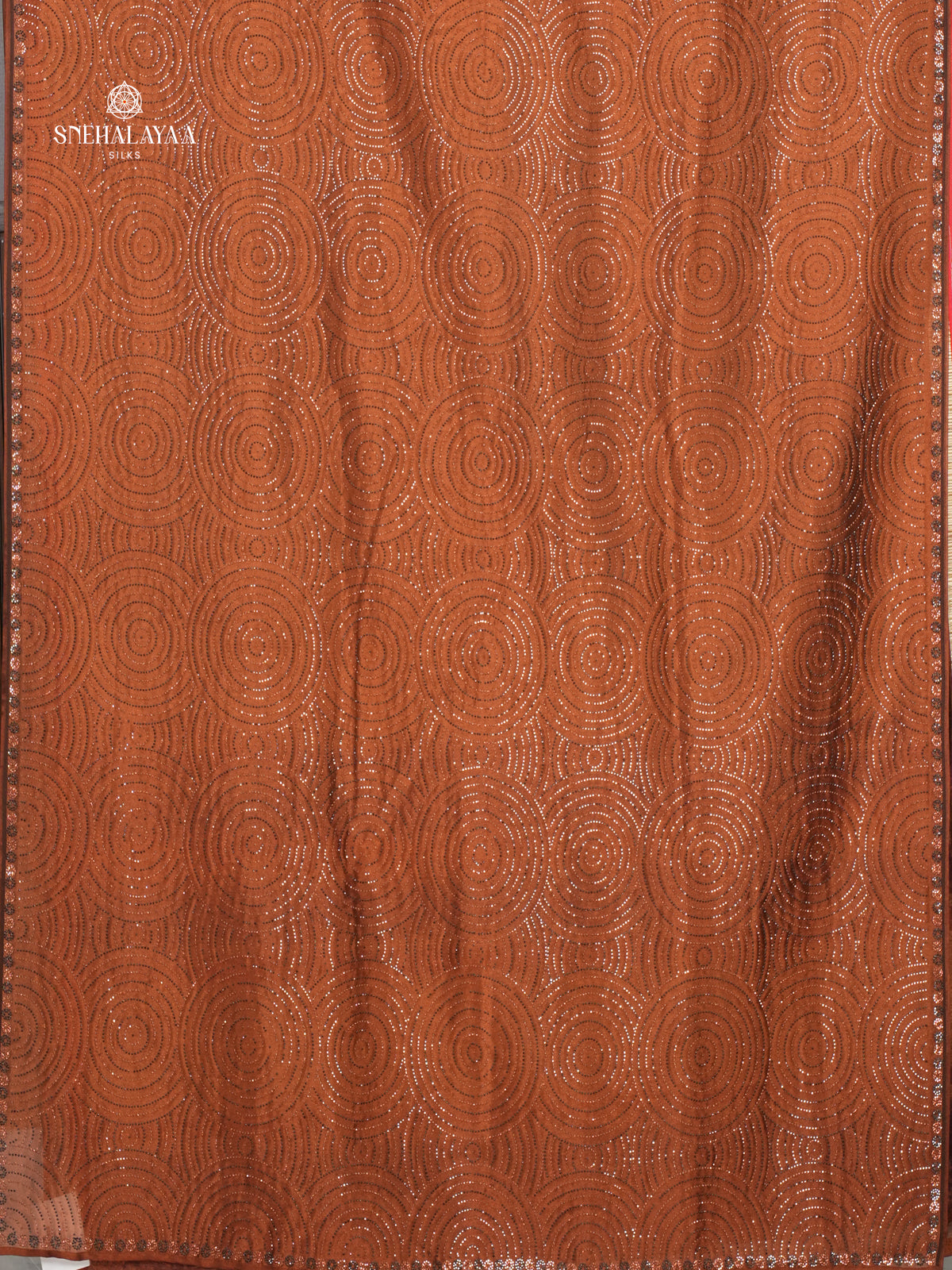 Brown Designer Saree