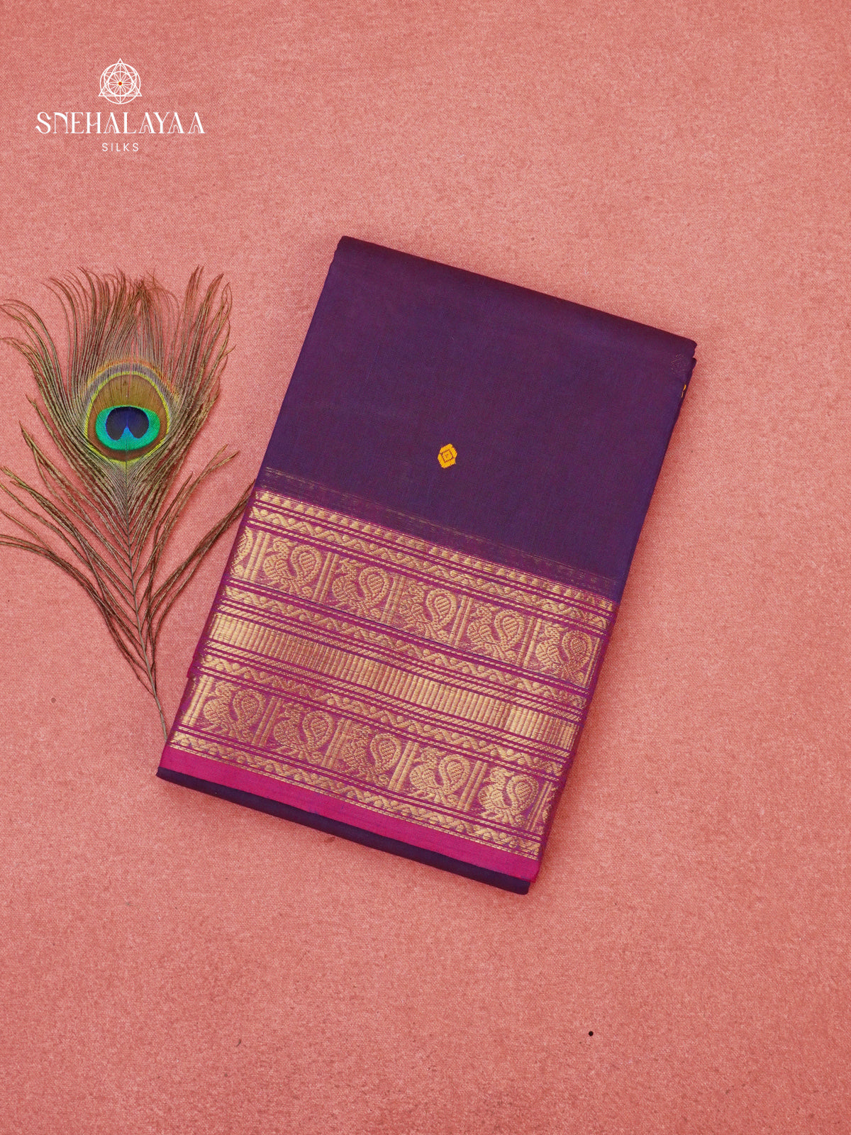Violet Chettinad Cotton Saree