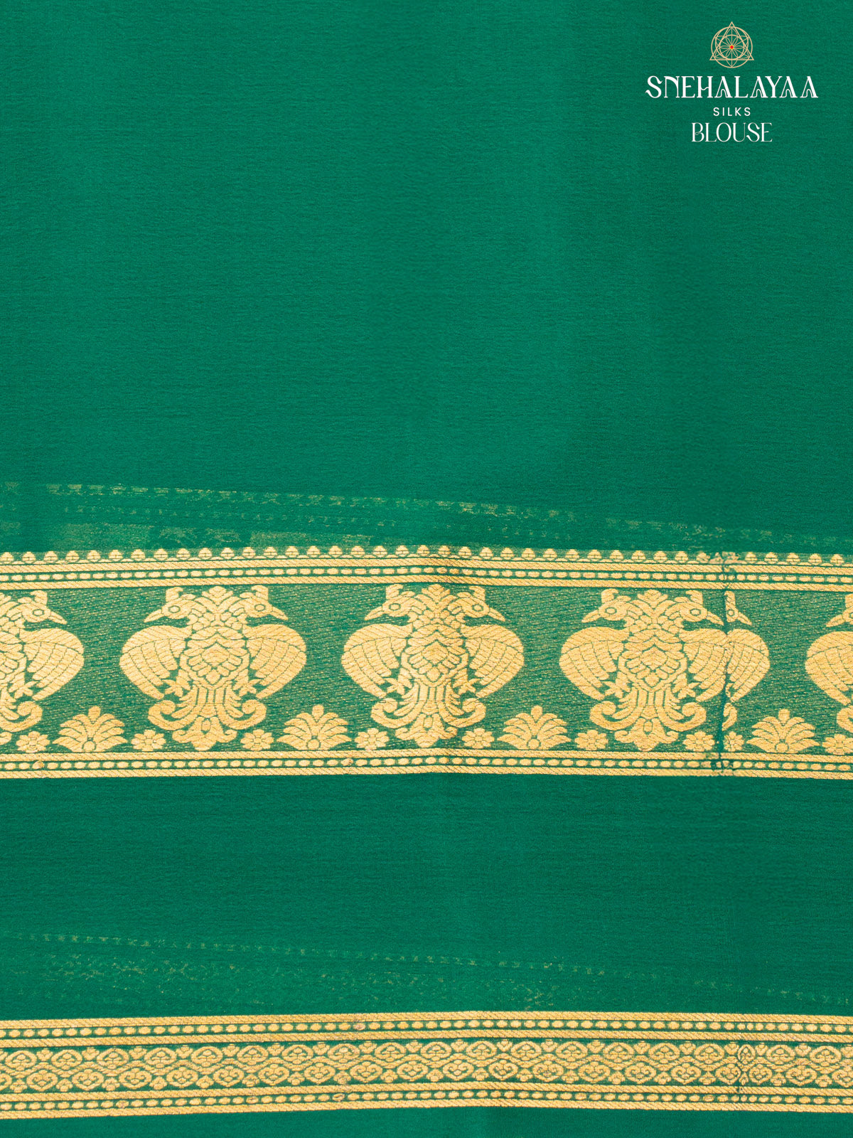 Blue Mysore Crepe Silk Saree