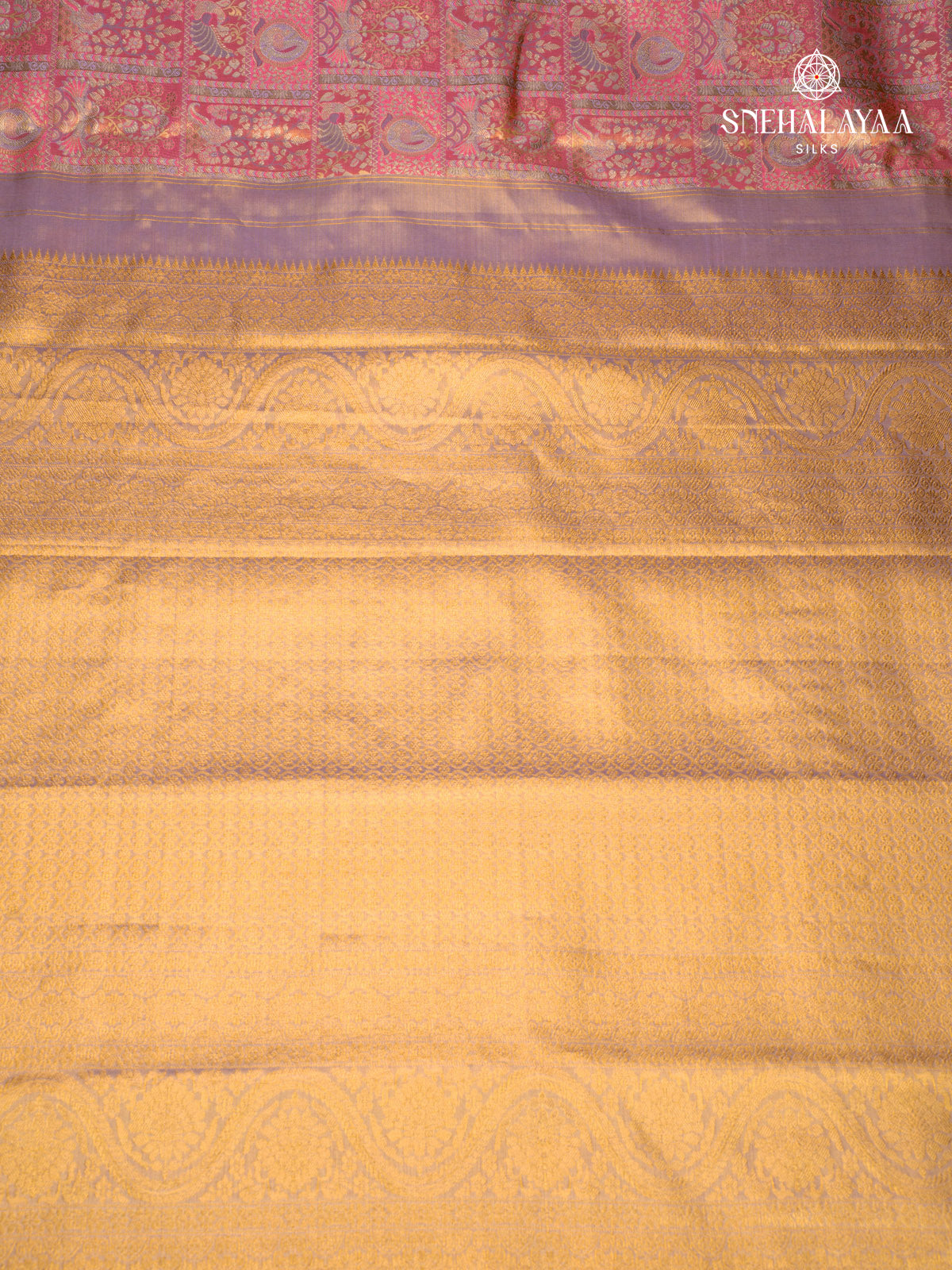Gold Kanjivaram Silk Saree