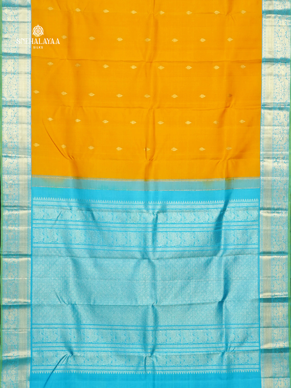 Yellow Kanjivaram Silk Saree