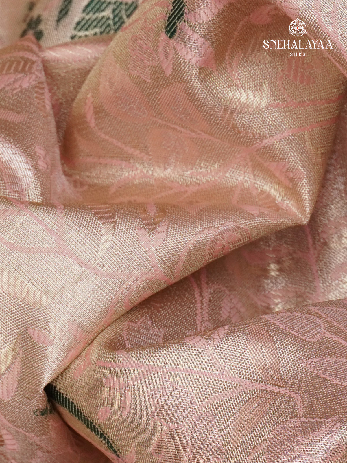Pastel Pink Art Silk Saree