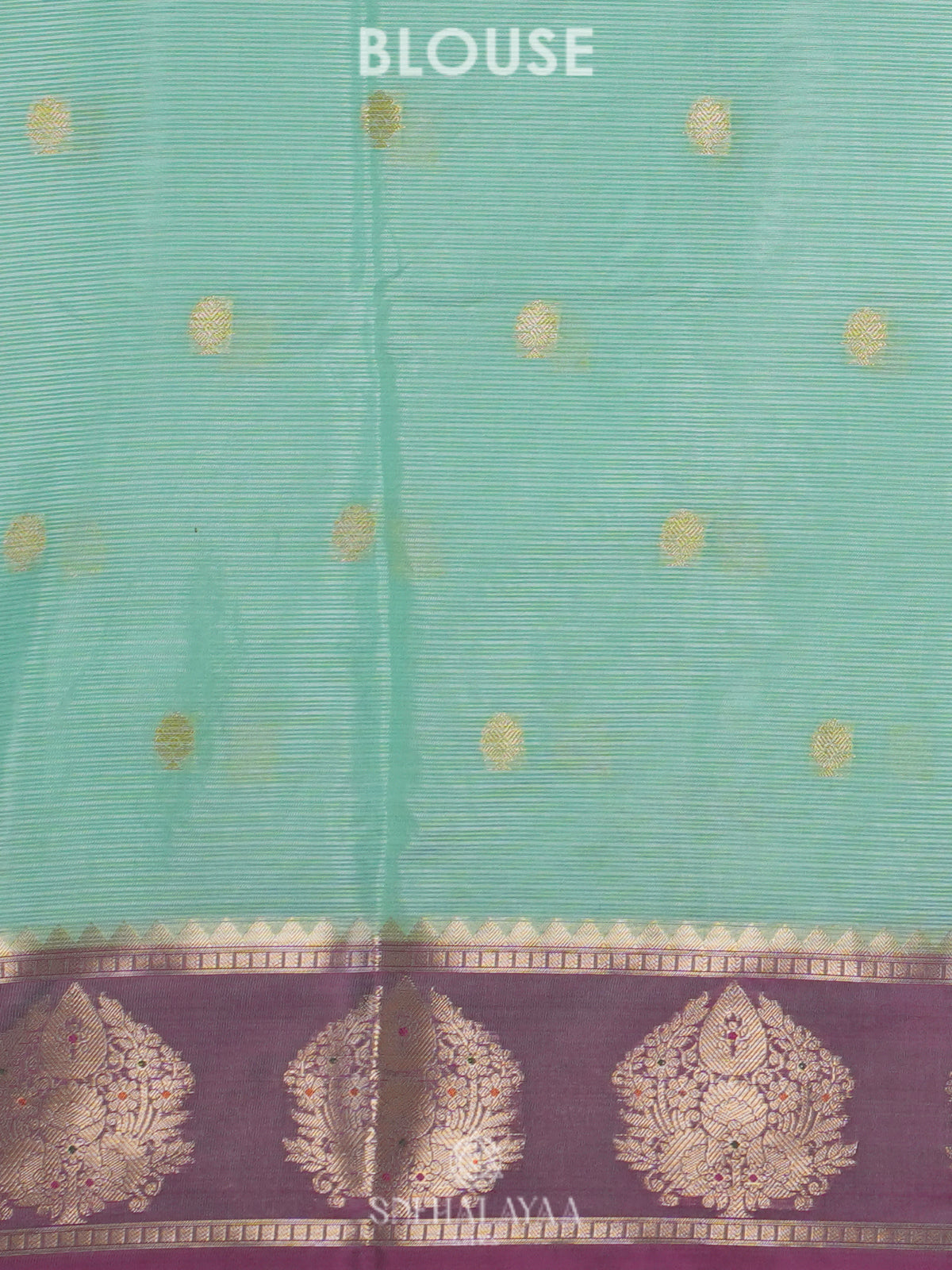 Pale Green Kota Embroidery Saree