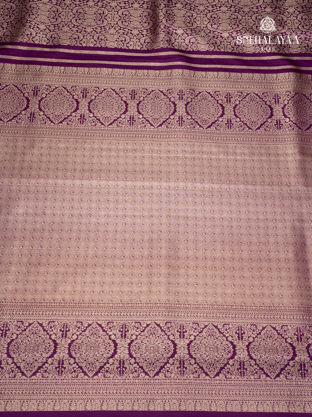 Violet Kanjivaram Silk Saree