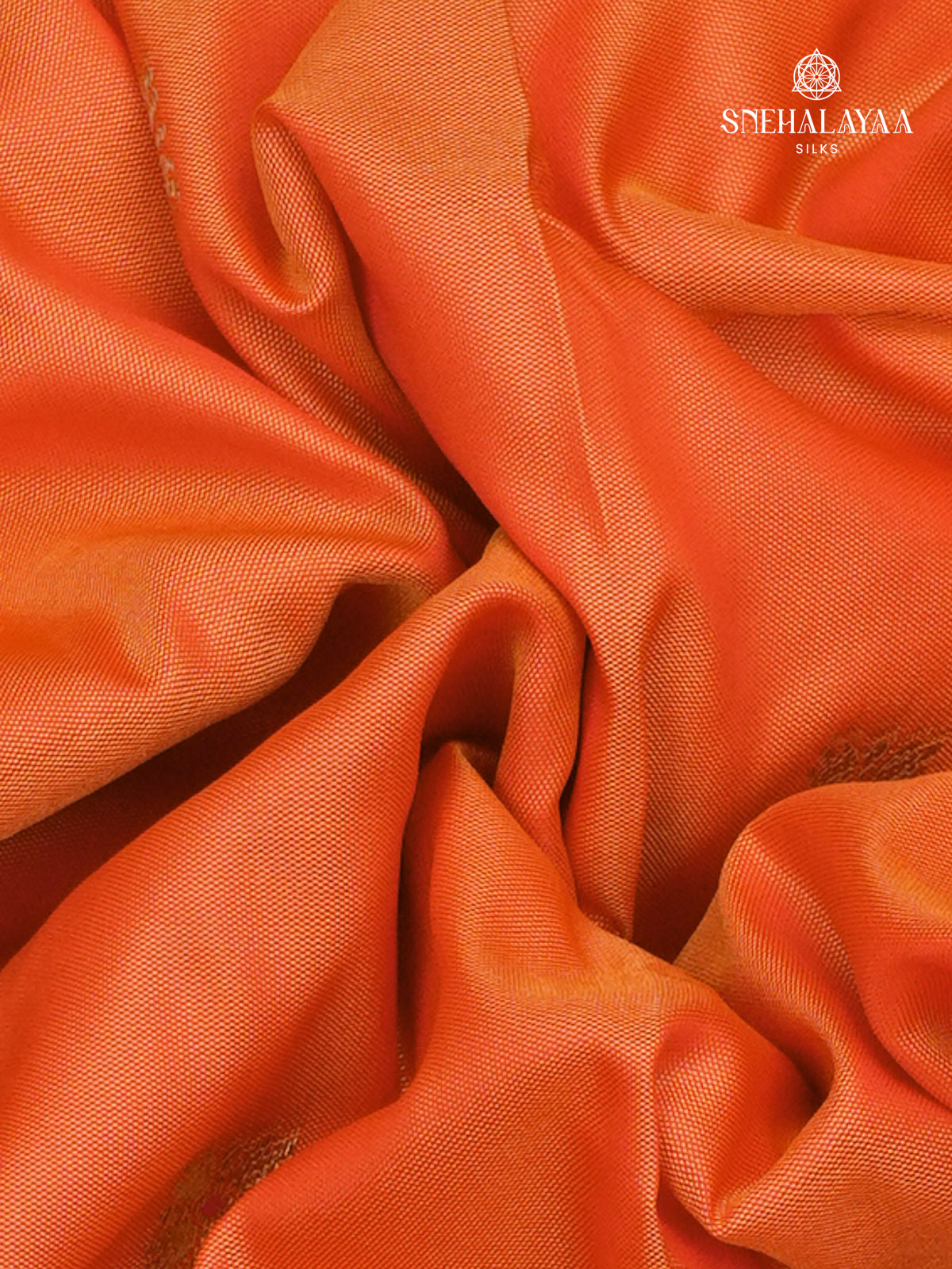 Orange Banaras Paithani Saree
