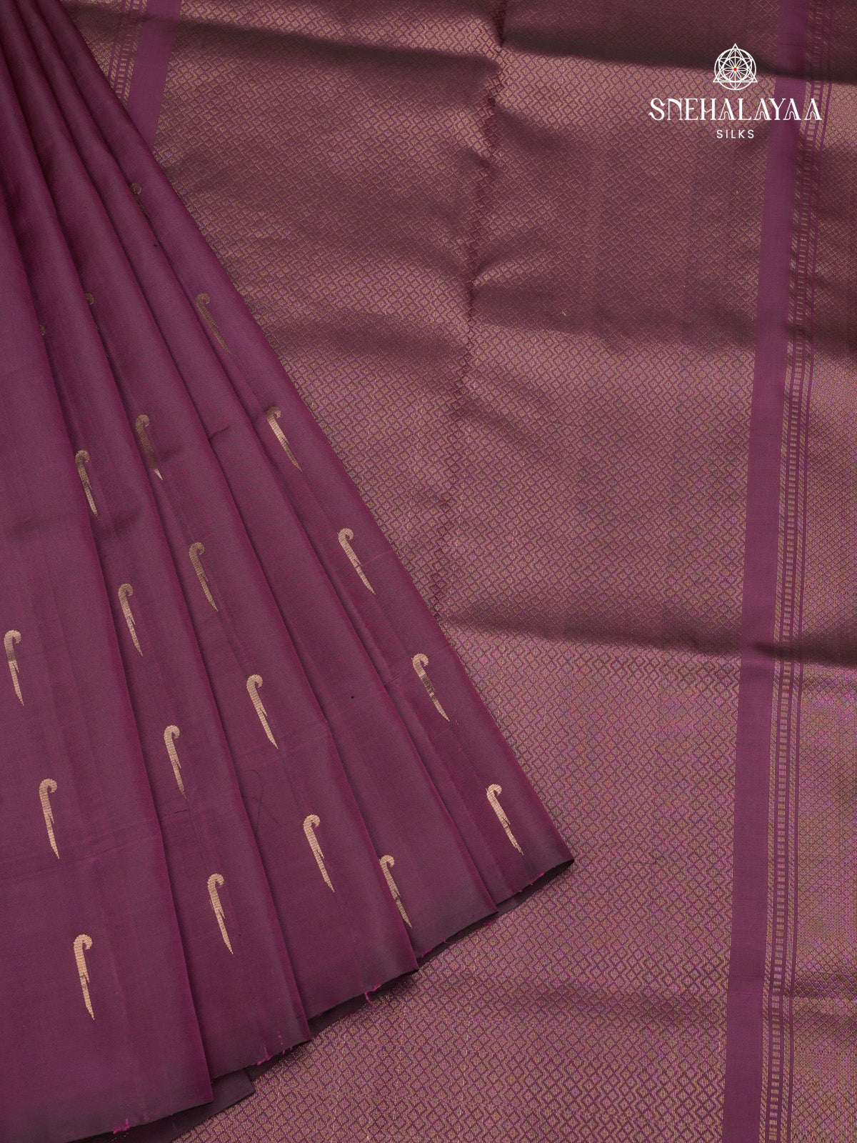 Purple Kanjivaram Soft Silk Saree