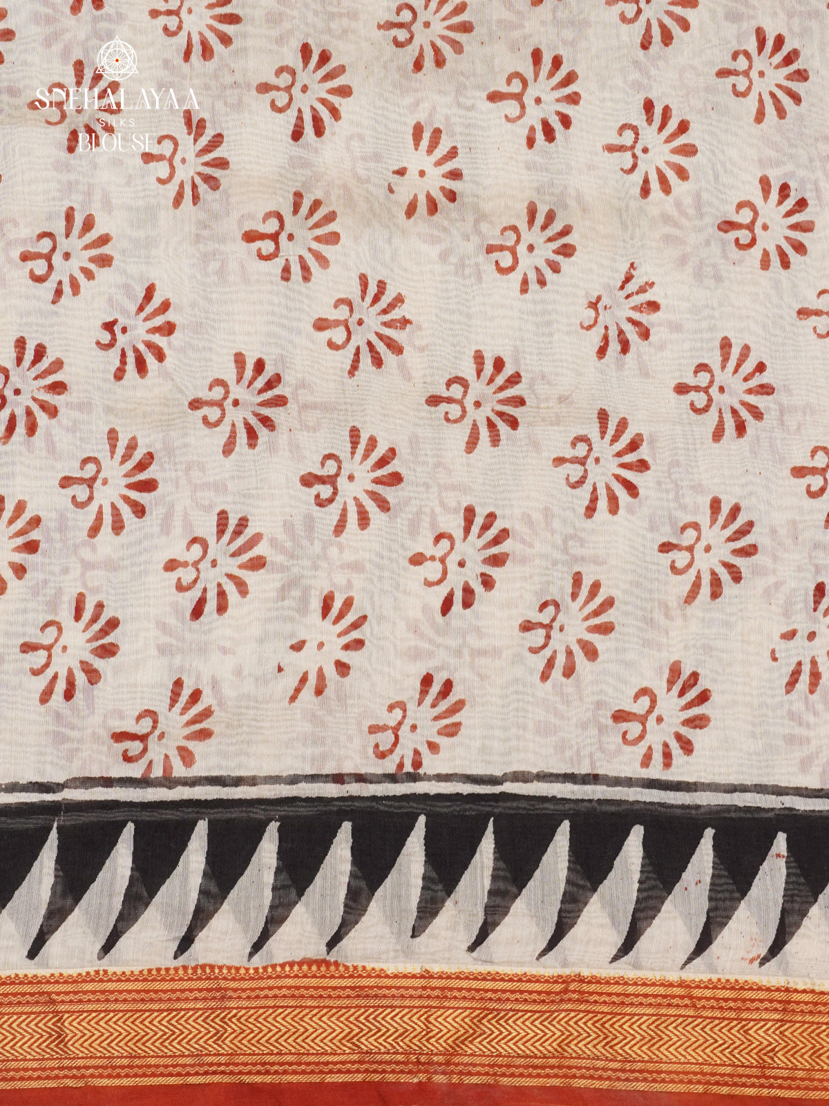 Off White Chanderi Saree