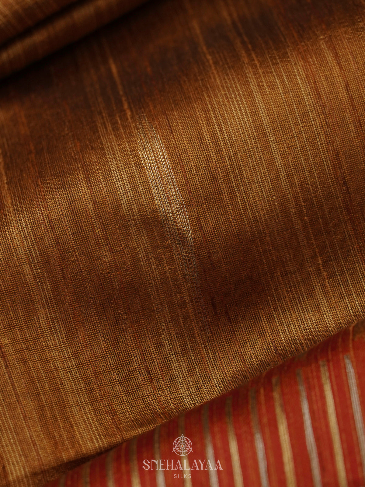 Mustard Munga Tussar Saree