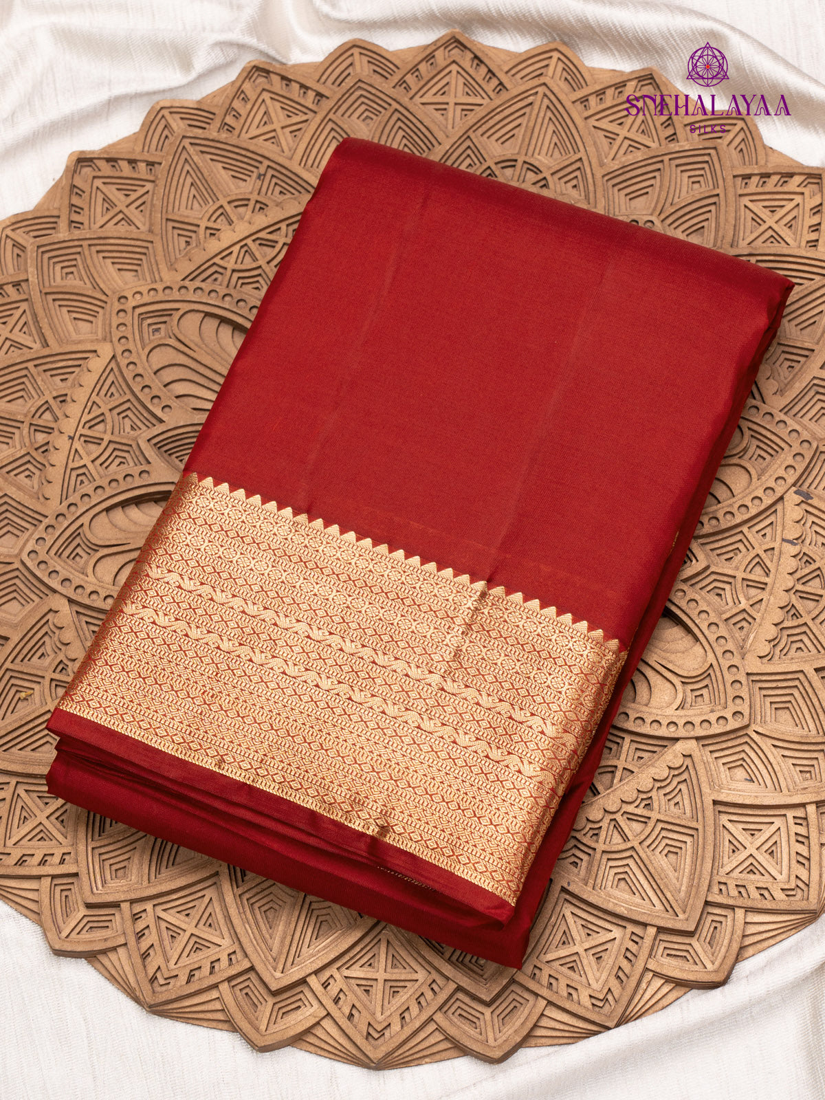 Maroon Kanjivaram Silk Saree